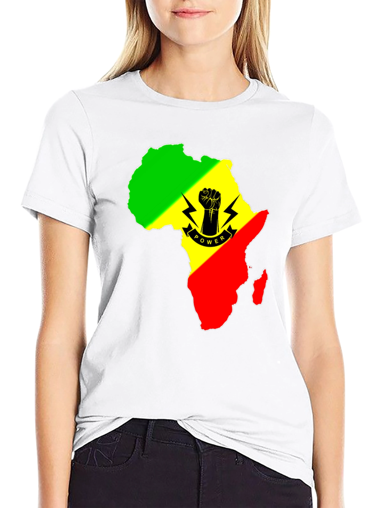 Africa Power Fist Graphic T-Shirt