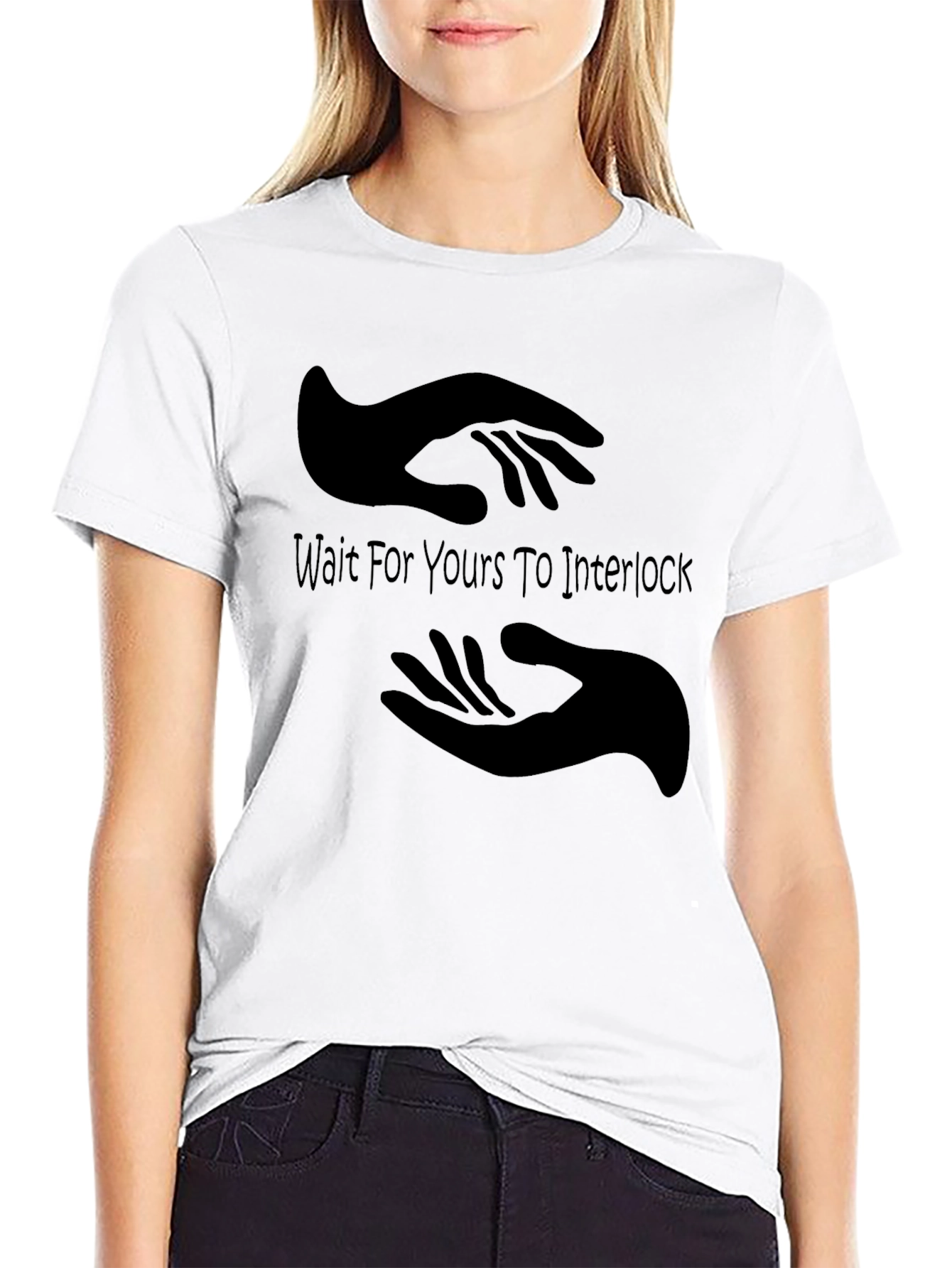 Interlocking Hands Graphic Tee - Wait For Yours
