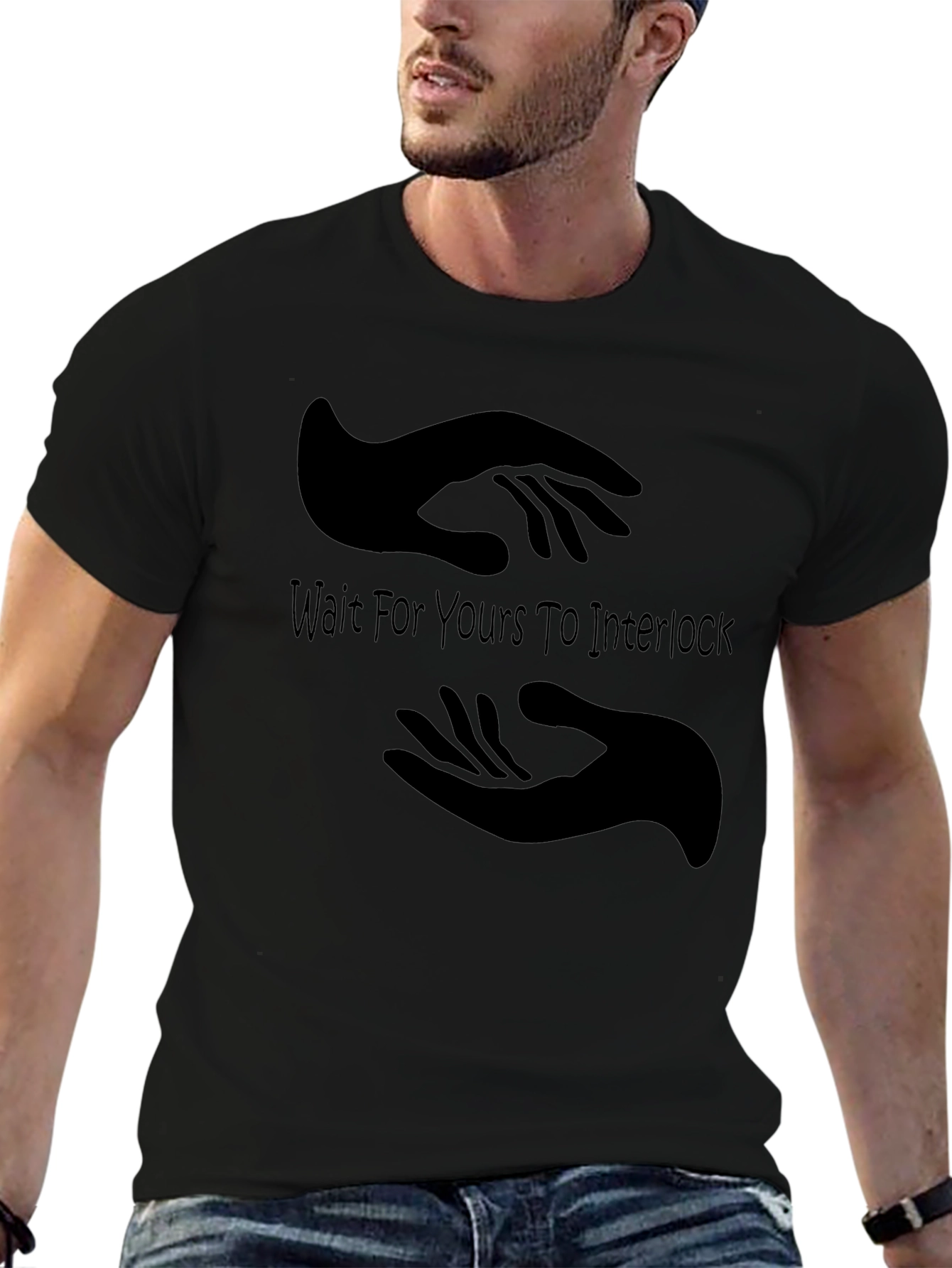 Interlocking Hands Graphic Tee - Wait For Yours