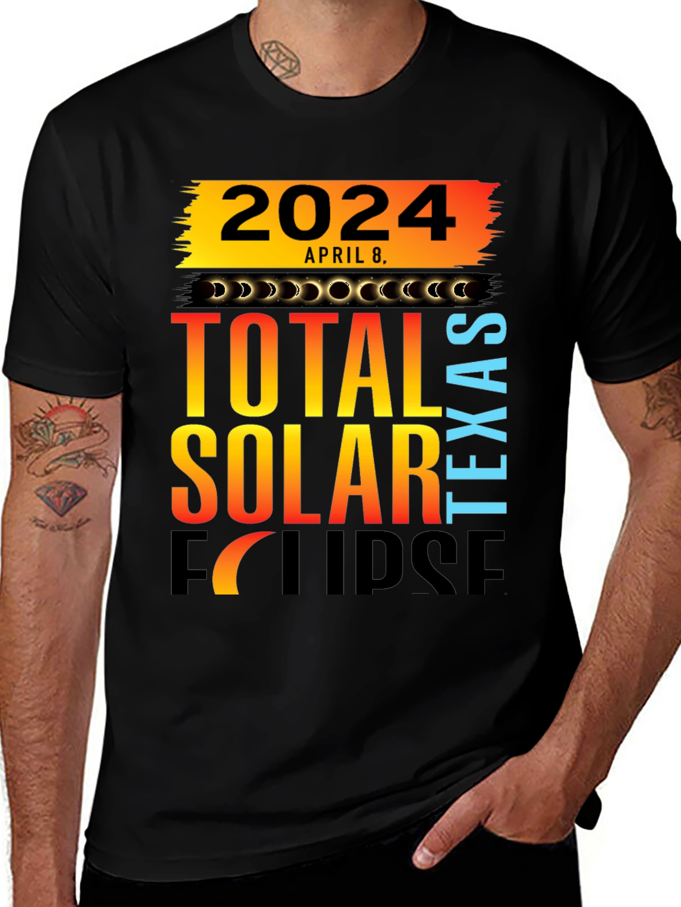 2024 Total Solar Eclipse Texas T-Shirt