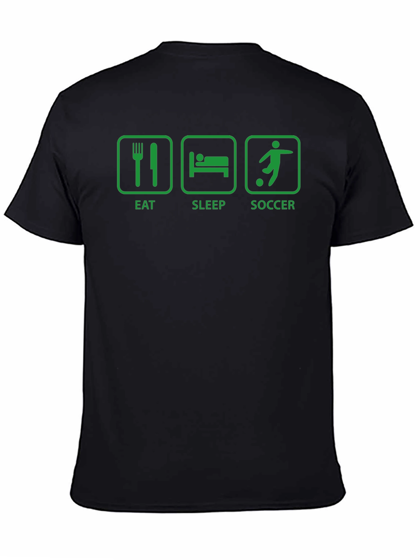 Eat Sleep Soccer T-Shirt - Black