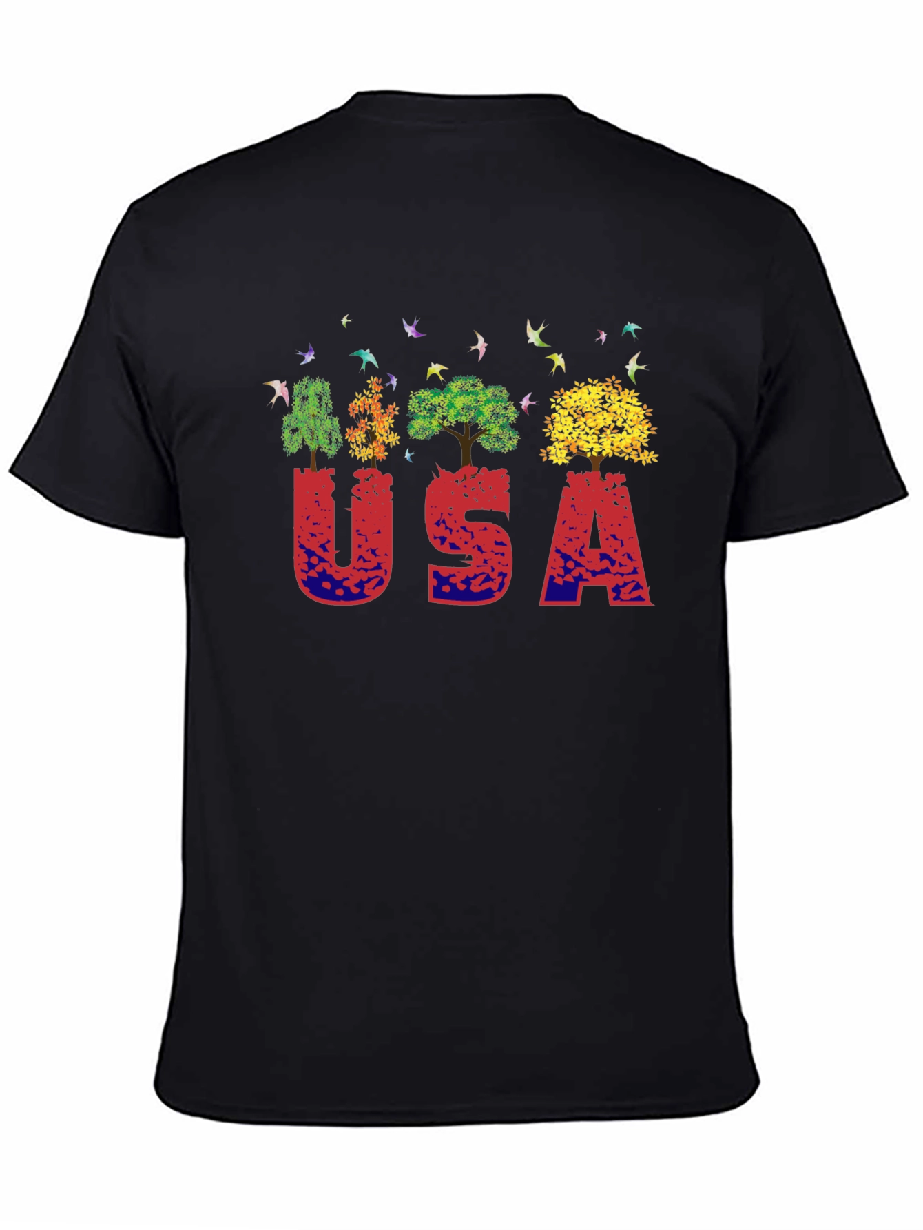 USA Nature Trees Graphic T-Shirt
