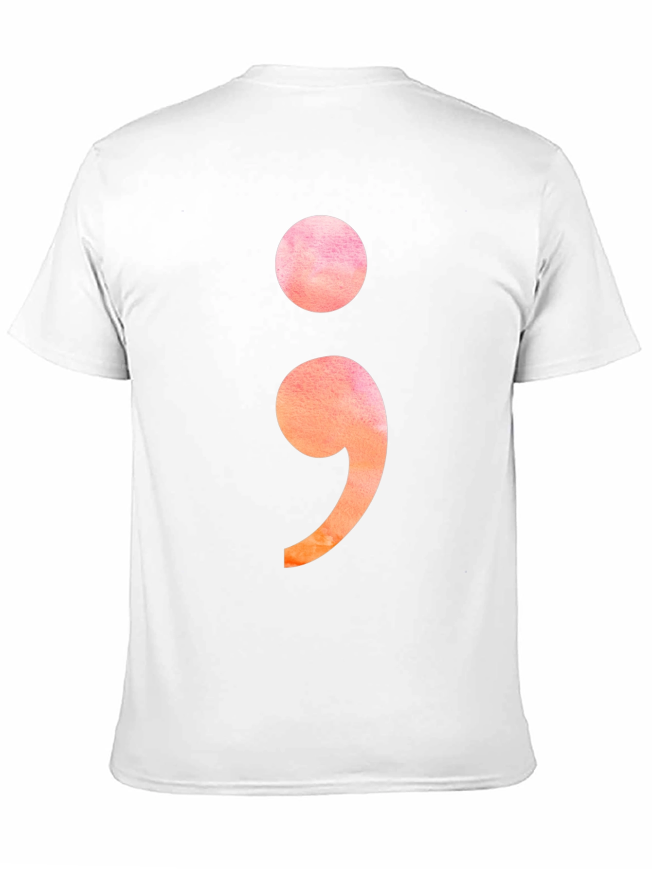 Semicolon Graphic Tee - Stylish Mental Health Awareness T-Shirt
