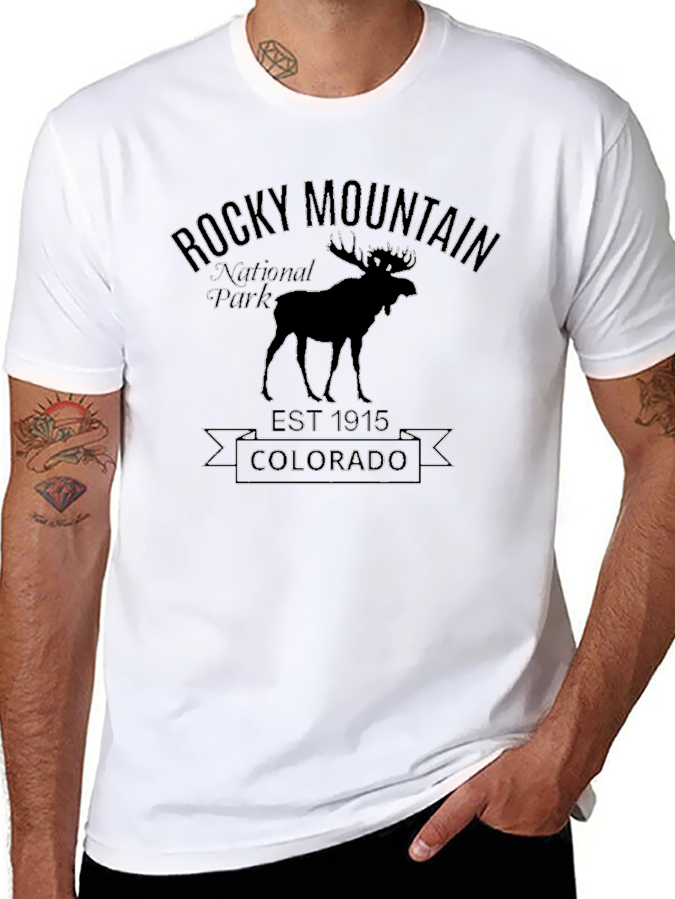 Rocky Mountain National Park Black T-Shirt