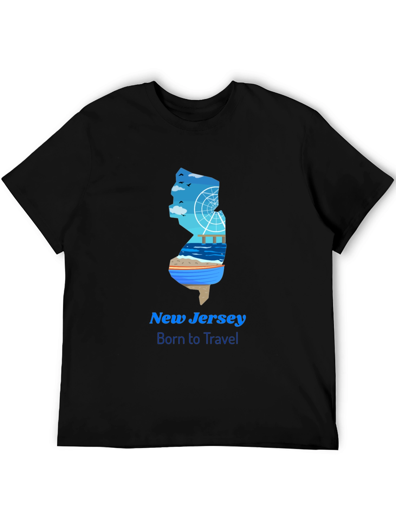 New Jersey Travel Graphic T-Shirt