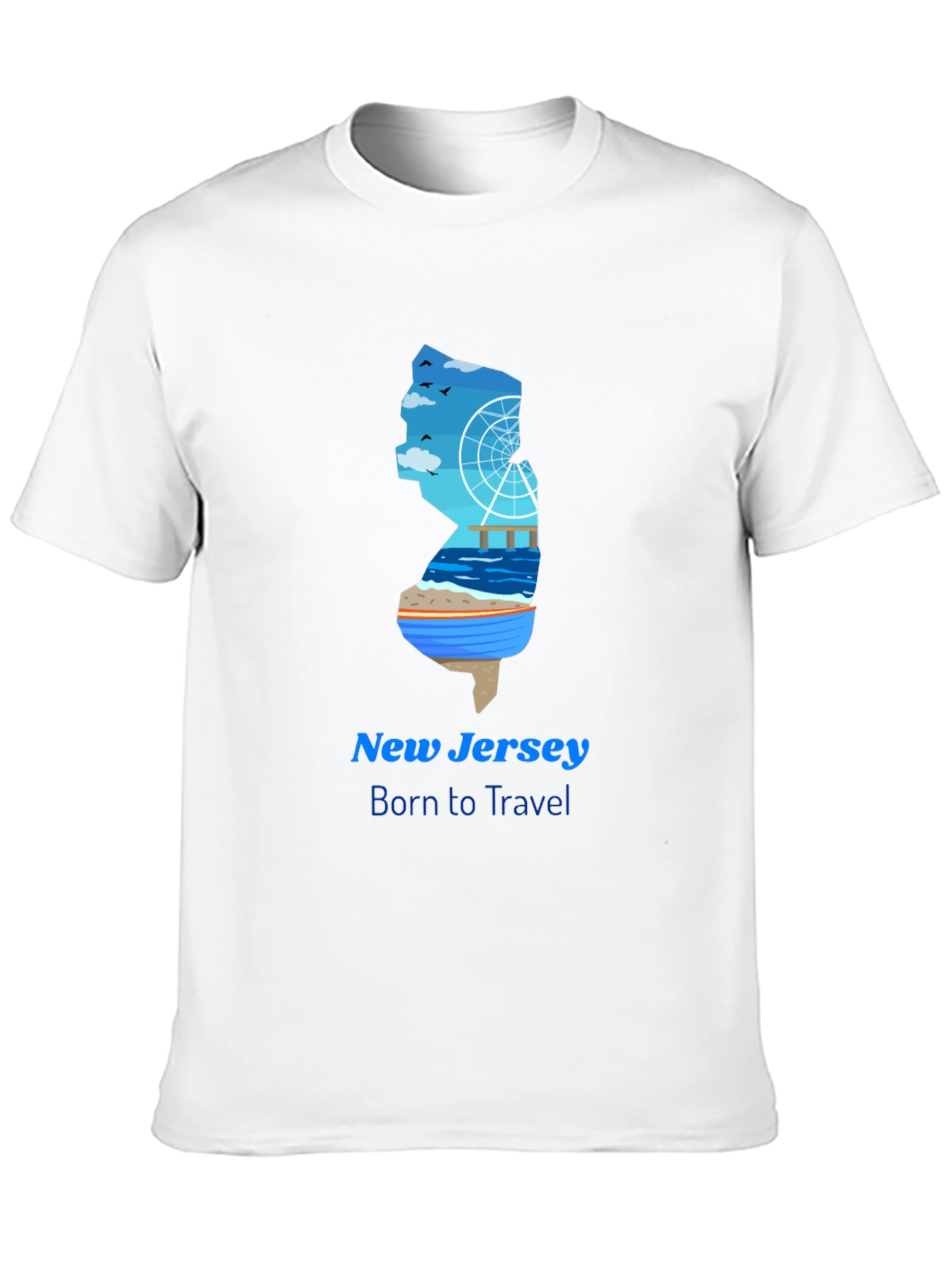New Jersey Travel Graphic T-Shirt