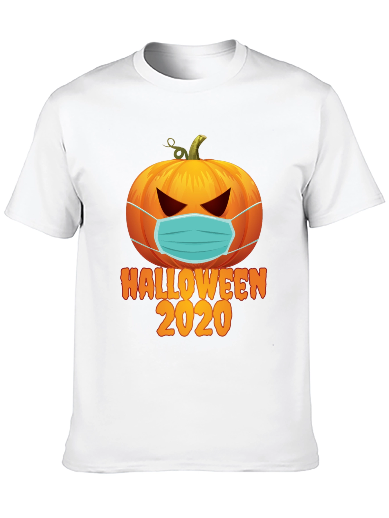Halloween 2020 Masked Pumpkin Graphic Tee