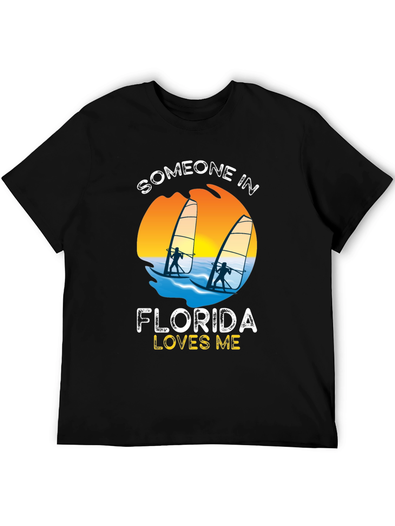 Someone in Florida Loves Me Black T-Shirt