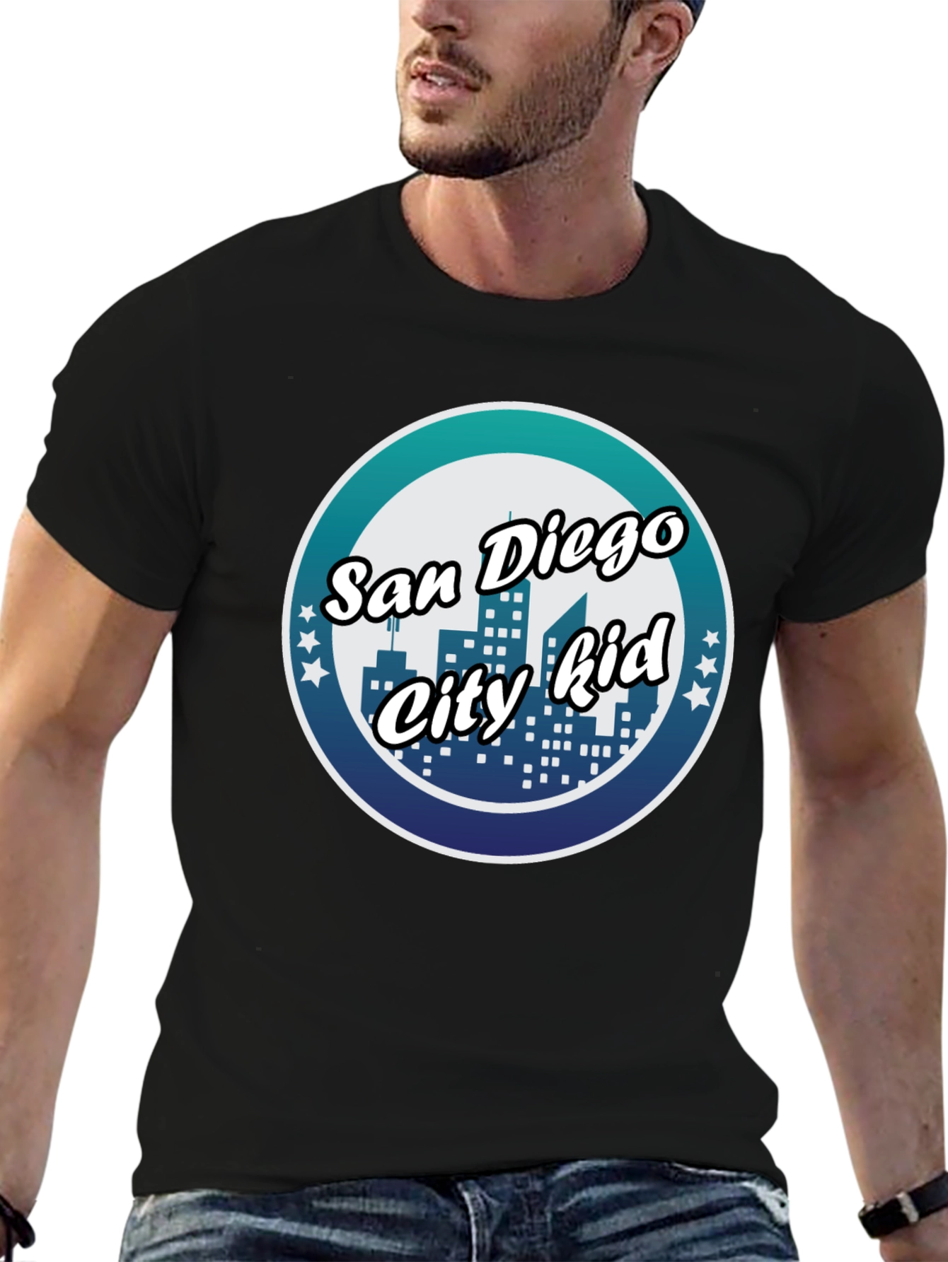 San Diego City Kid Black T-Shirt