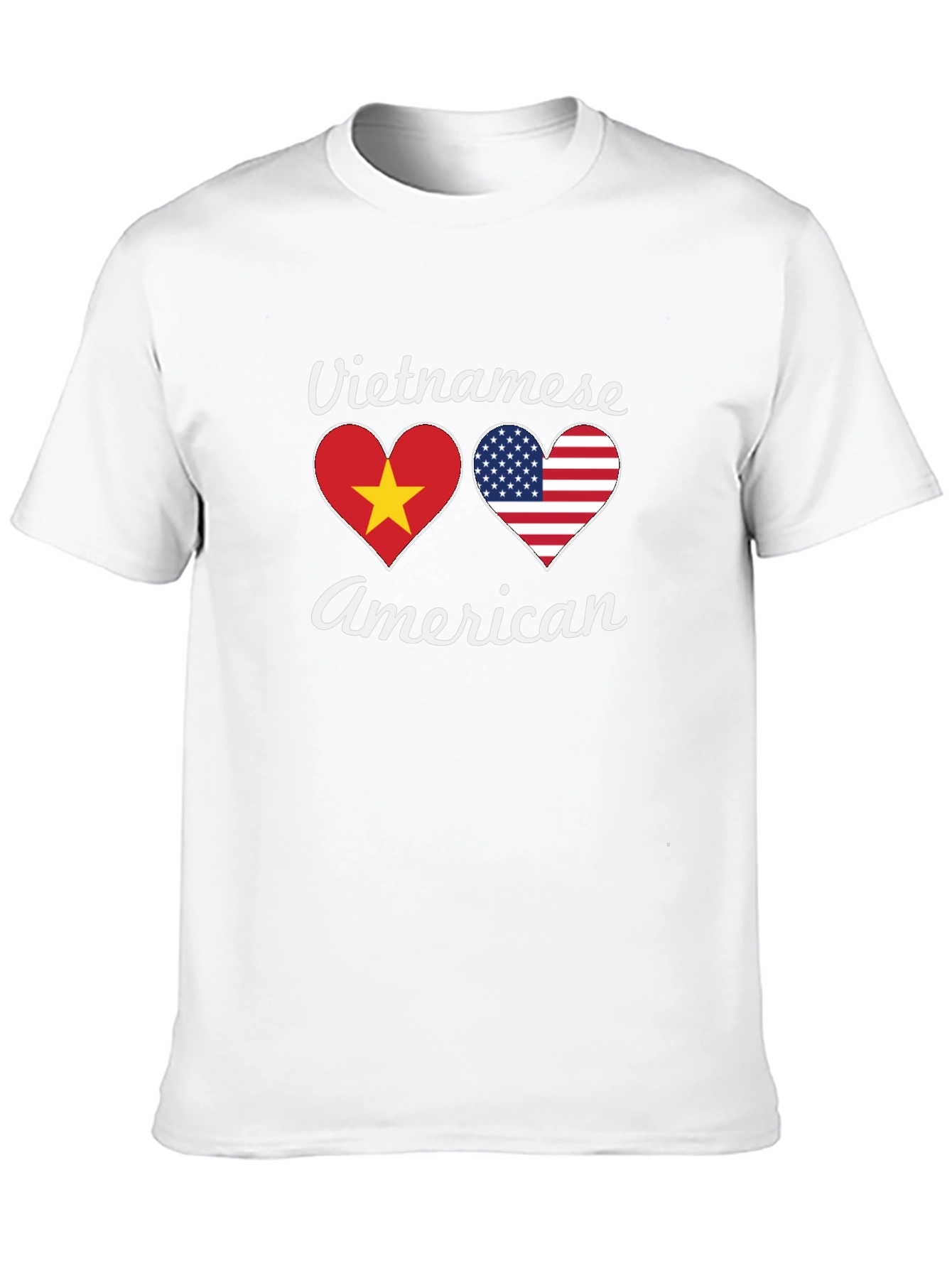 Vietnamese American Flag Heart T-Shirt