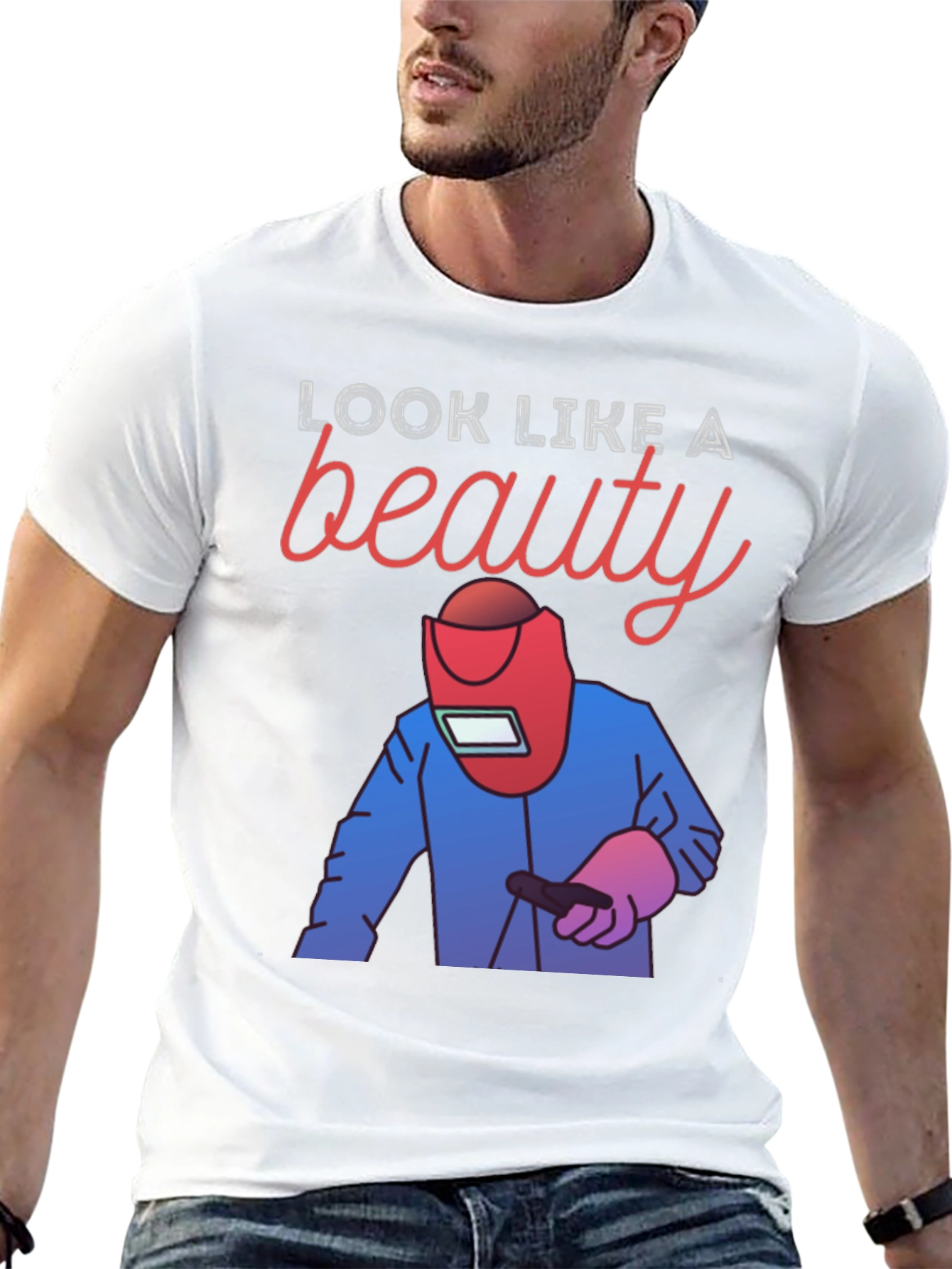 Welder Beauty Graphic Tee - Black Cotton T-Shirt