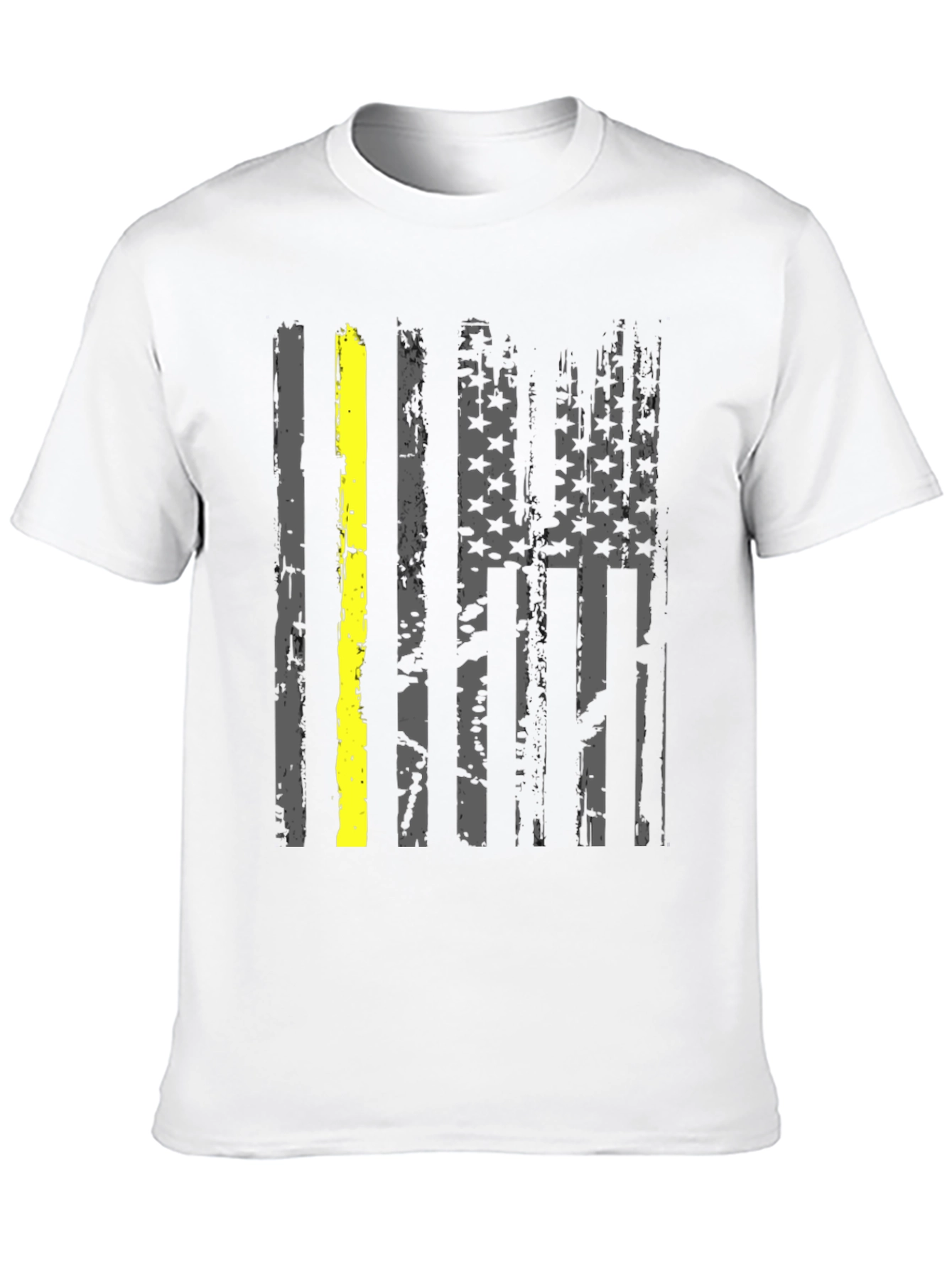 Thin Yellow Line American Flag T-Shirt