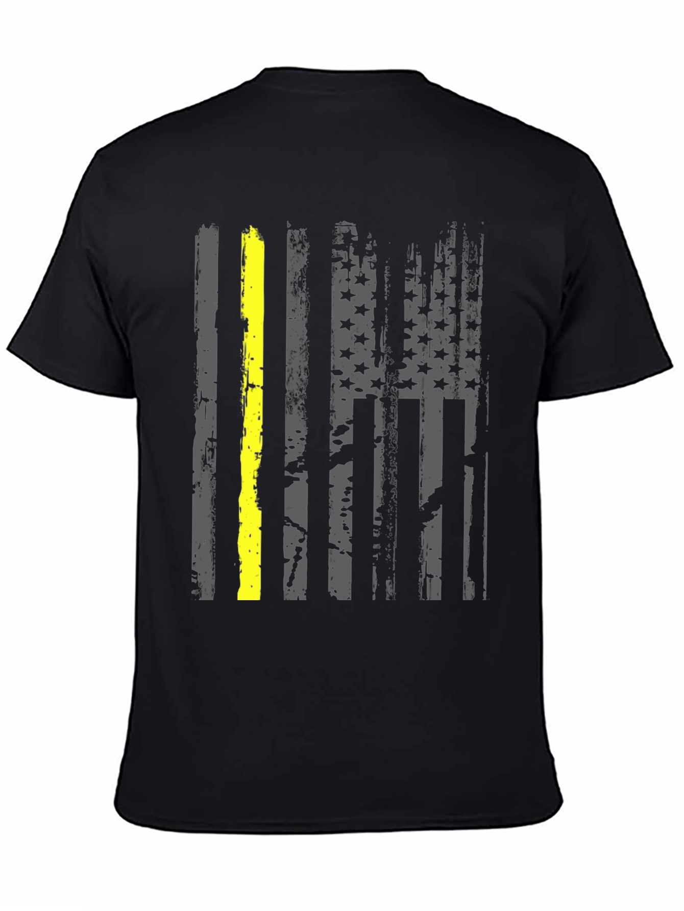 Thin Yellow Line American Flag T-Shirt