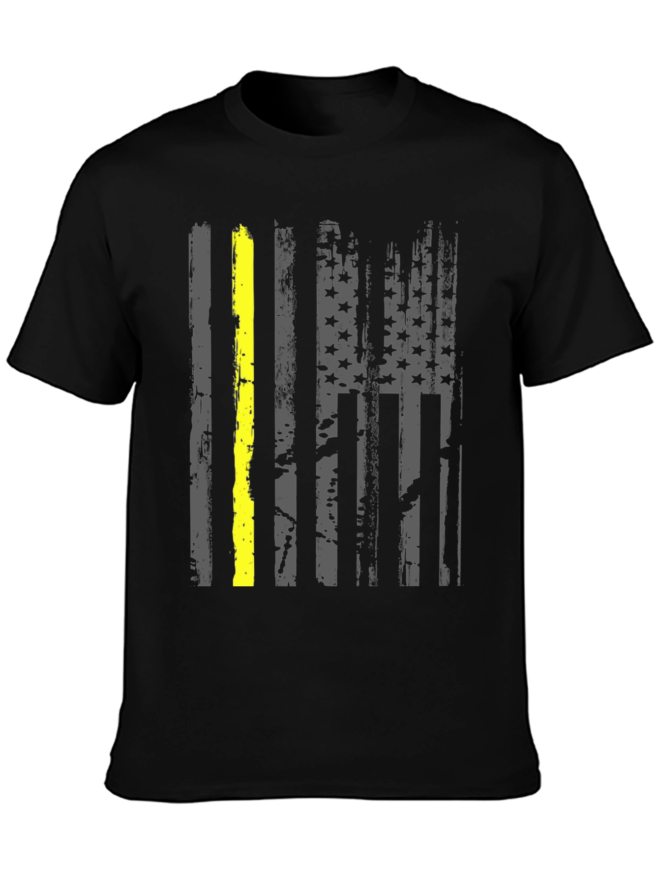 Thin Yellow Line American Flag T-Shirt