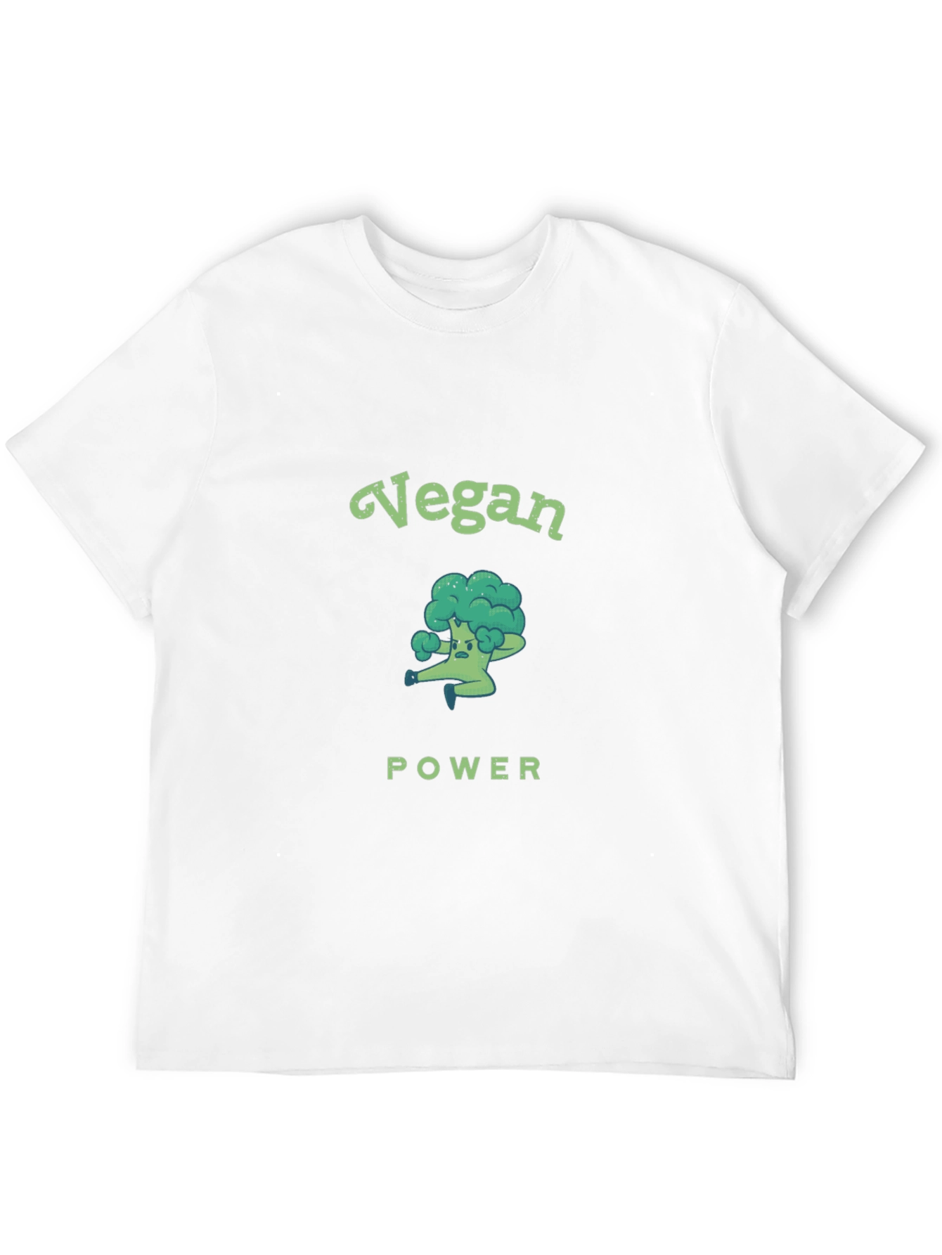 Vegan Power Broccoli Graphic T-Shirt