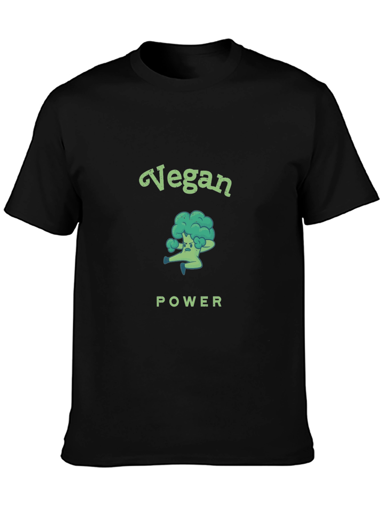 Vegan Power Broccoli Graphic T-Shirt