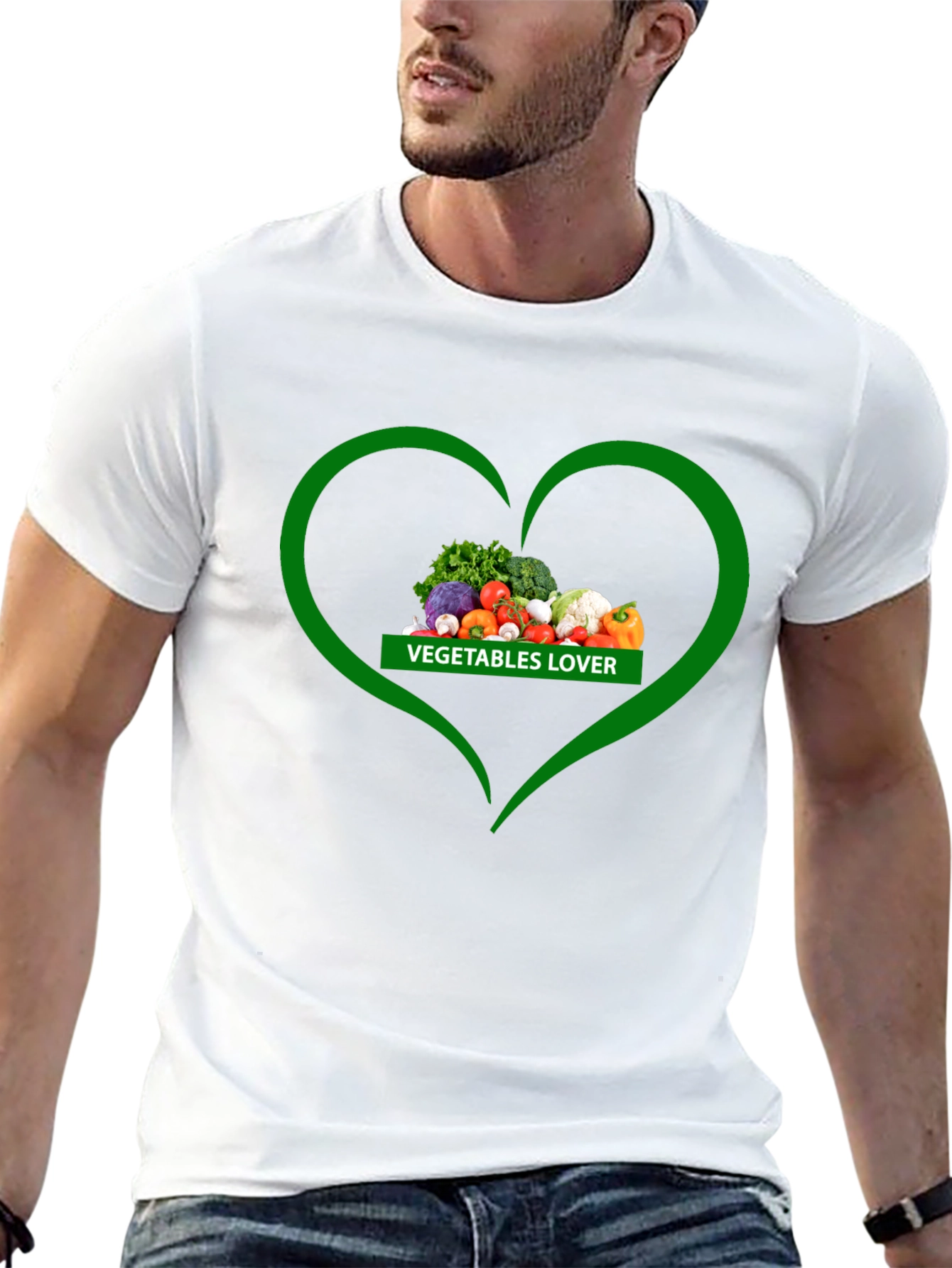 Vegetables Lover Heart T-Shirt - Healthy Eating Tee
