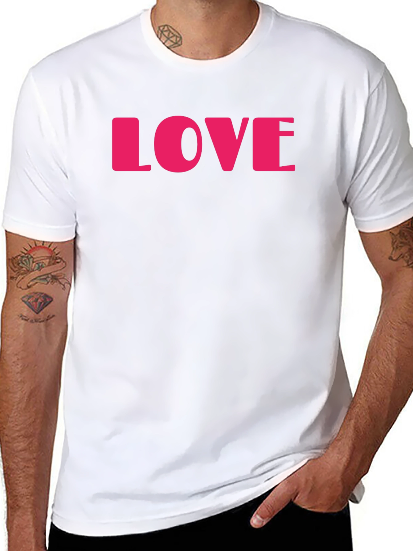 Love Graphic Black T-Shirt - Stylish Casual Wear