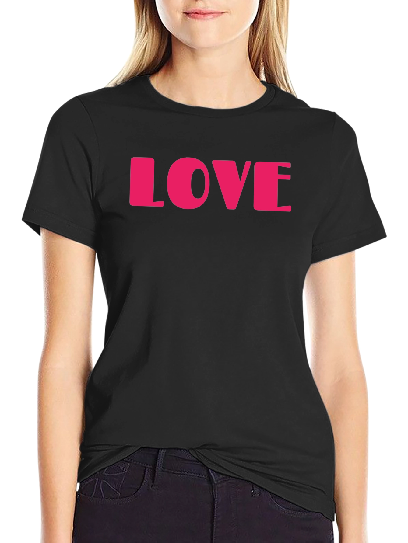 Love Graphic Black T-Shirt - Stylish Casual Wear