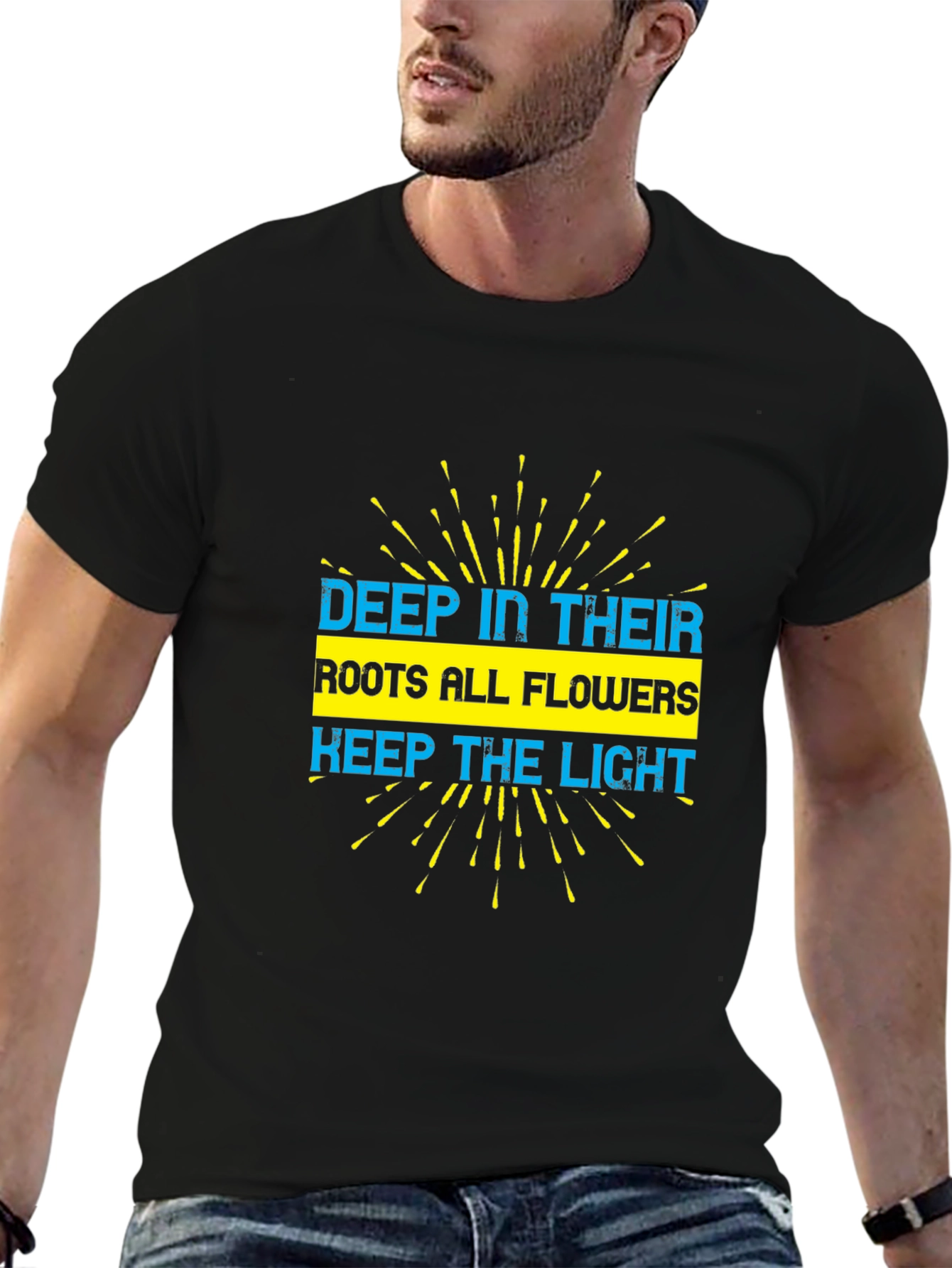 Deep Roots Flowers T-Shirt - Inspirational Graphic Tee