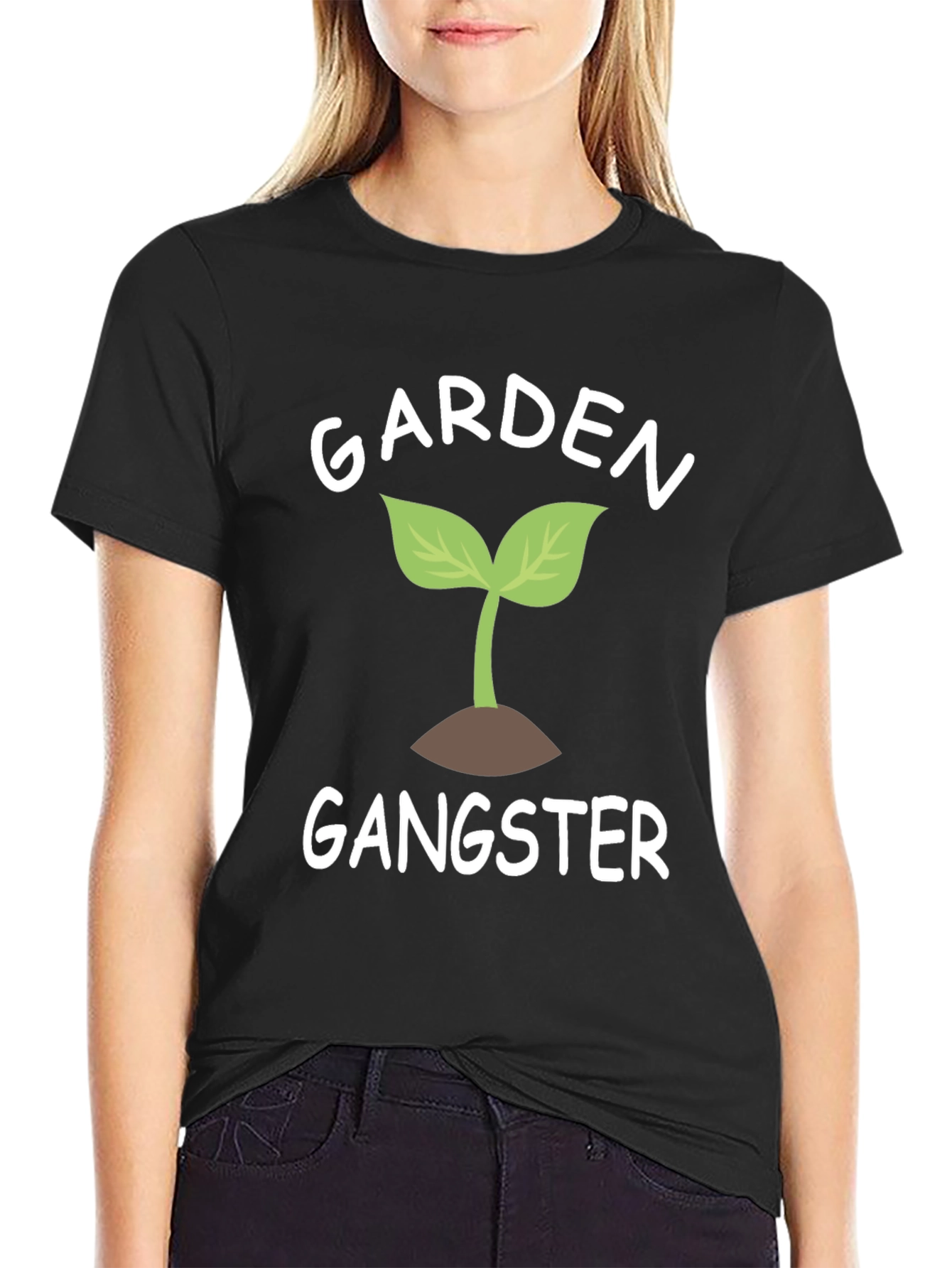 Garden Gangster T-Shirt - Black Graphic Tee