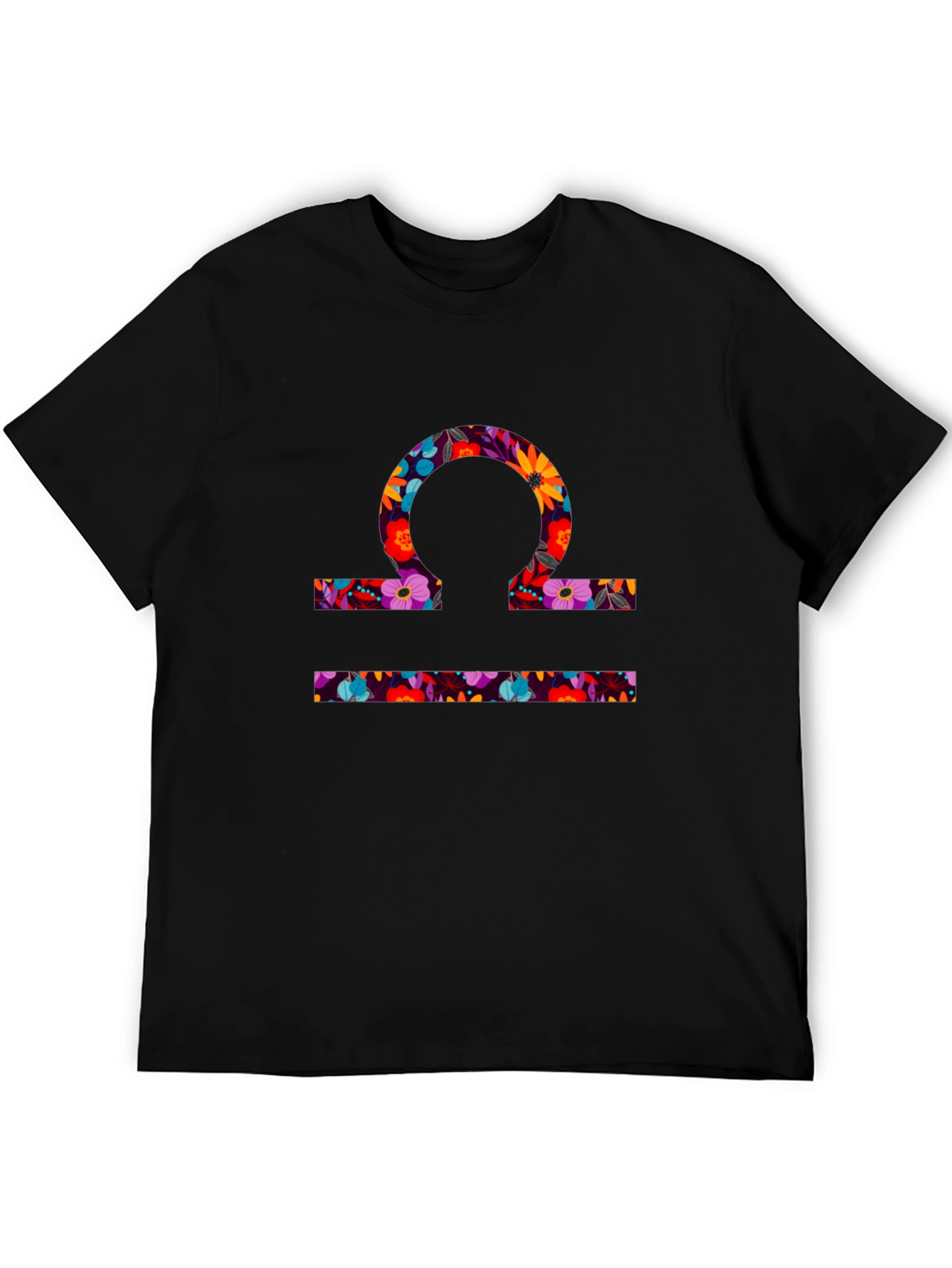 Floral Libra Zodiac T-Shirt - Stylish Astrology Tee
