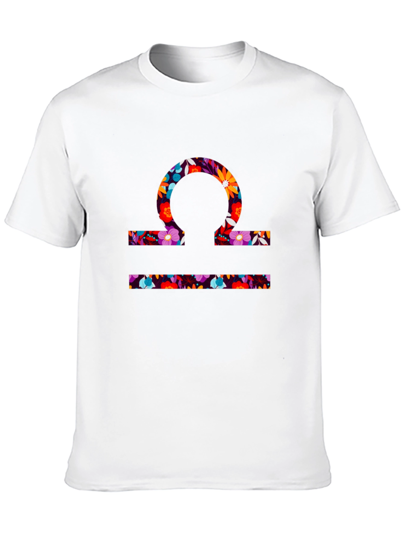 Floral Libra Zodiac T-Shirt - Stylish Astrology Tee