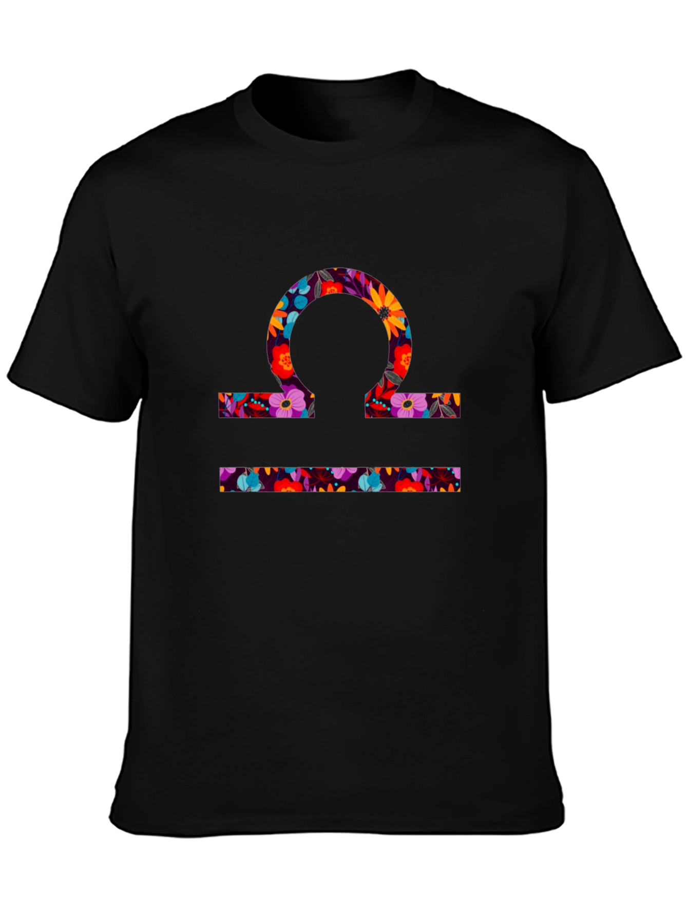 Floral Libra Zodiac T-Shirt - Stylish Astrology Tee