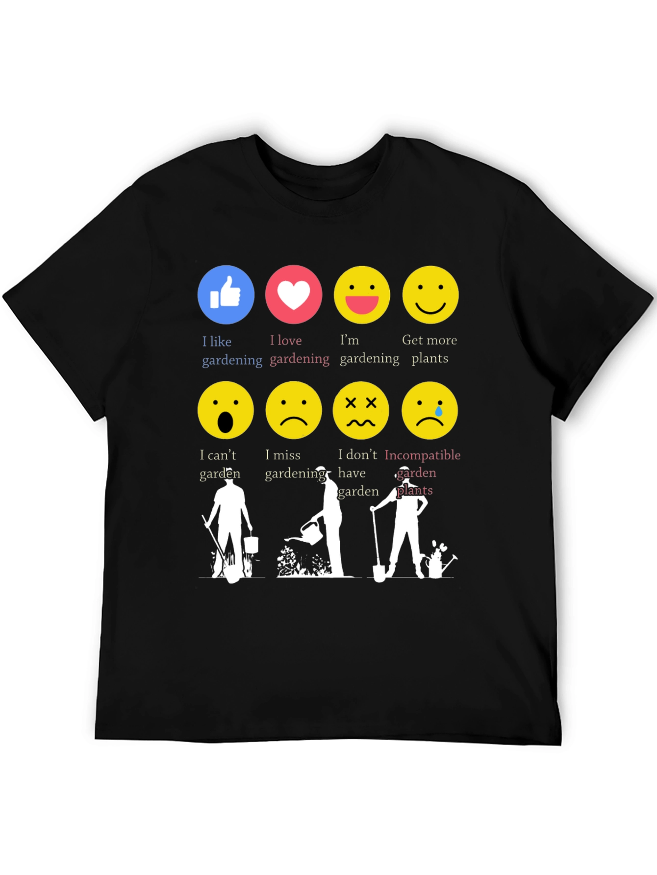 Gardening Emotion T-Shirt Funny Gardener Tee