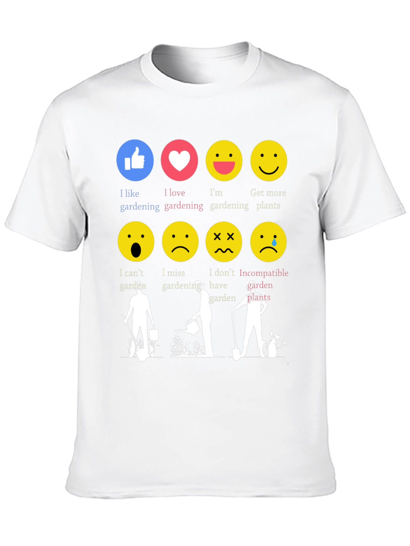 Gardening Emotion T-Shirt Funny Gardener Tee