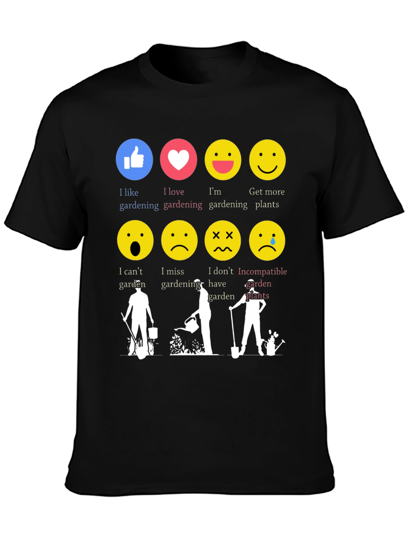 Gardening Emotion T-Shirt Funny Gardener Tee