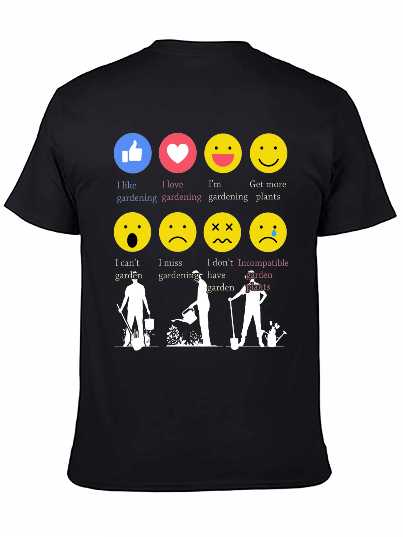 Gardening Emotion T-Shirt Funny Gardener Tee