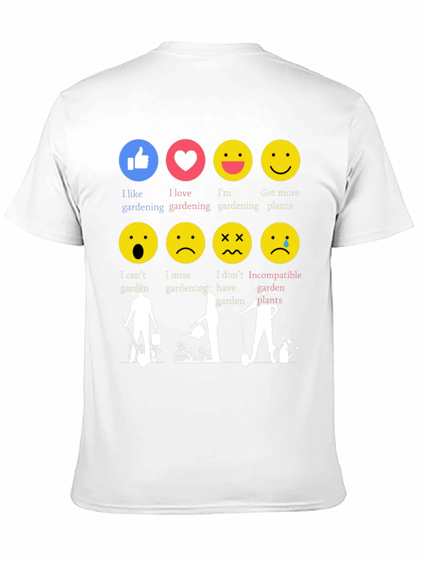 Gardening Emotion T-Shirt Funny Gardener Tee