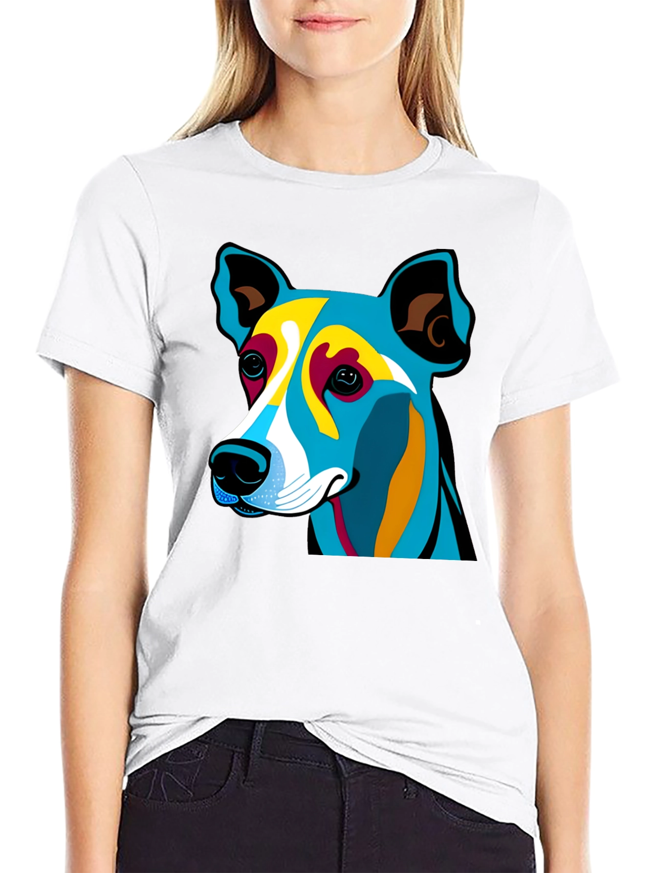 Modern Dog Graphic T-Shirt