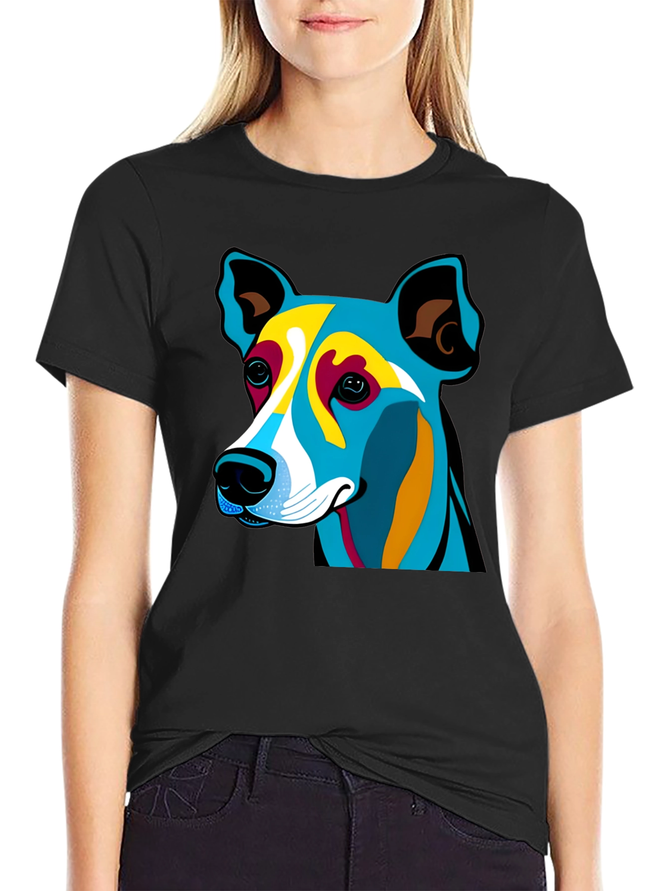 Modern Dog Graphic T-Shirt