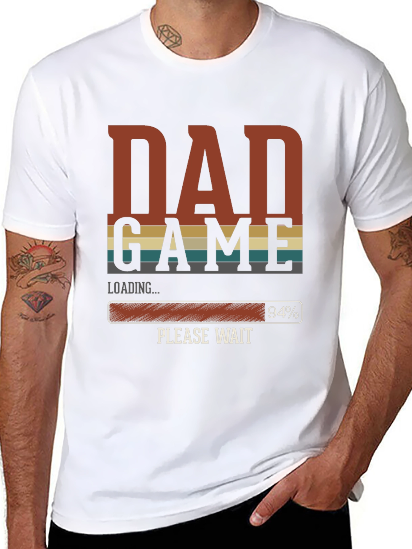 Dad Game Loading T-Shirt - Gamer Dad Tee