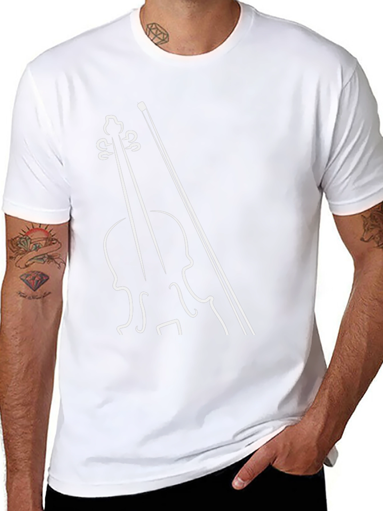 Musical T-Shirt - Violin Graphic Tee