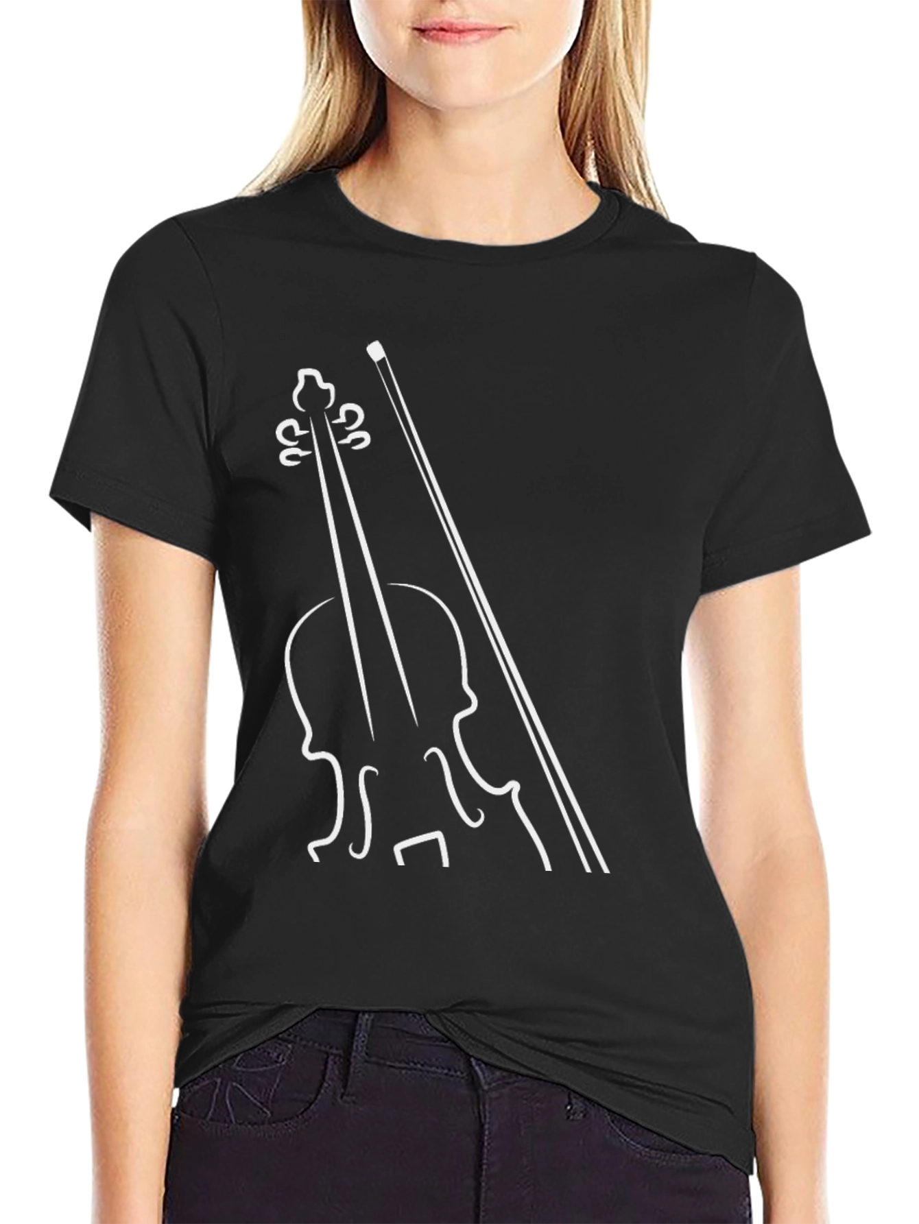 Musical T-Shirt - Violin Graphic Tee