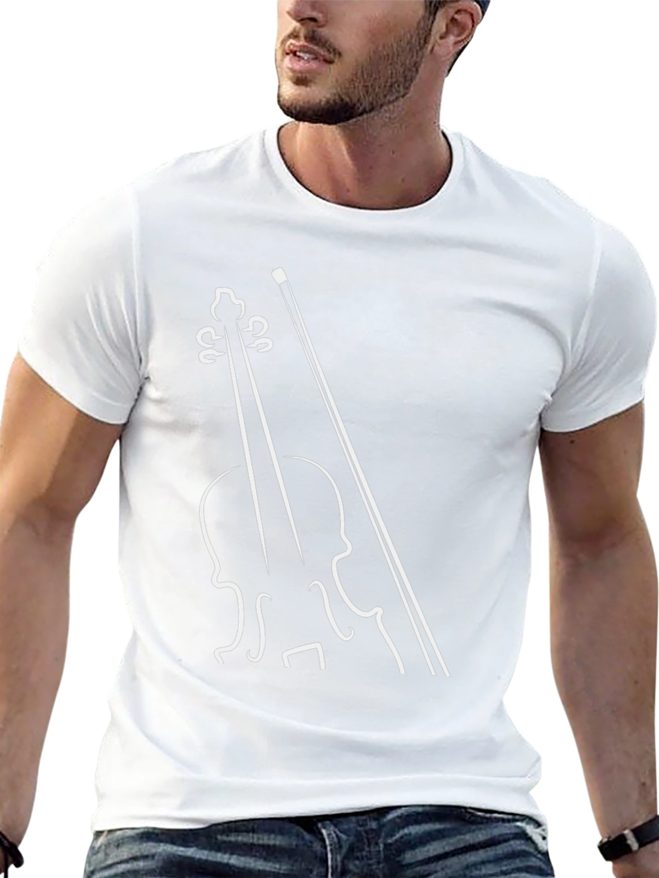 Musical T-Shirt - Violin Graphic Tee