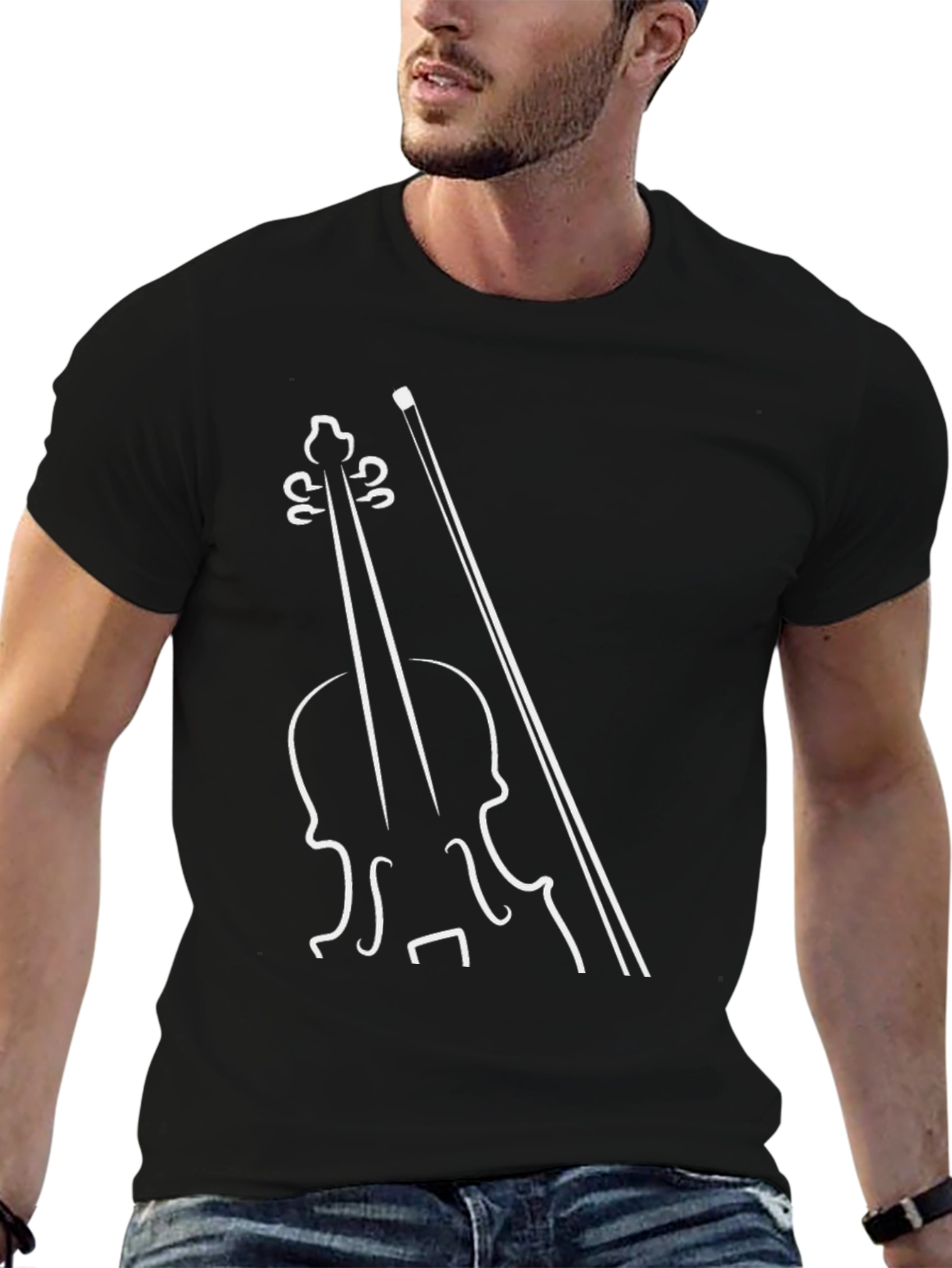 Musical T-Shirt - Violin Graphic Tee