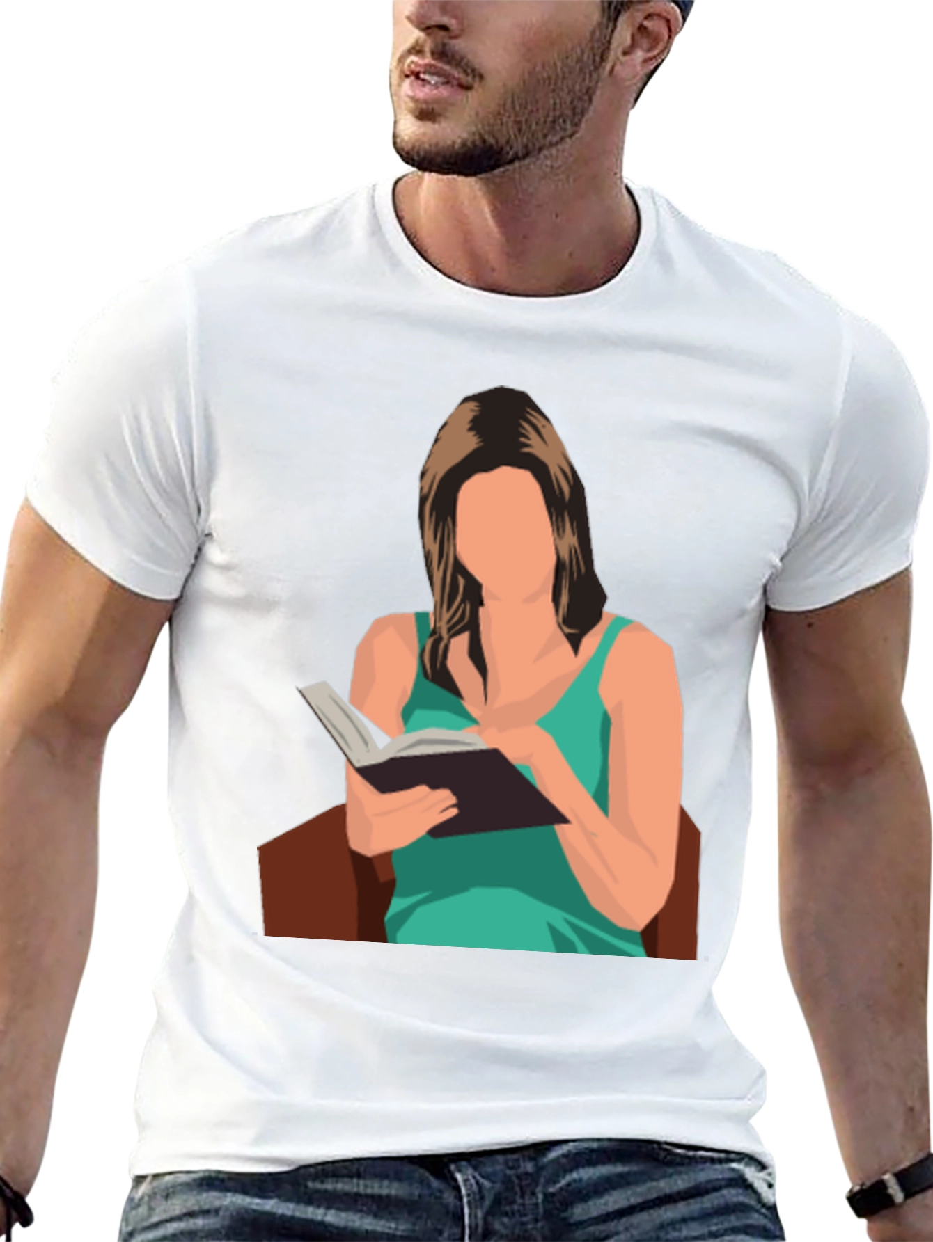 Reading Woman Graphic T-Shirt