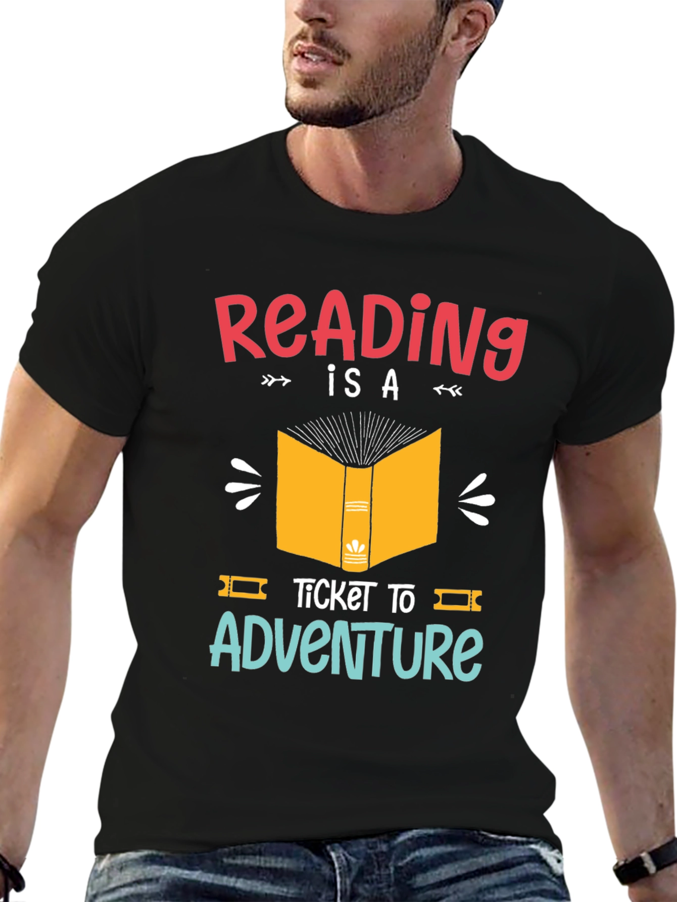 Reading is a Ticket to Adventure Graphic T-Shirt