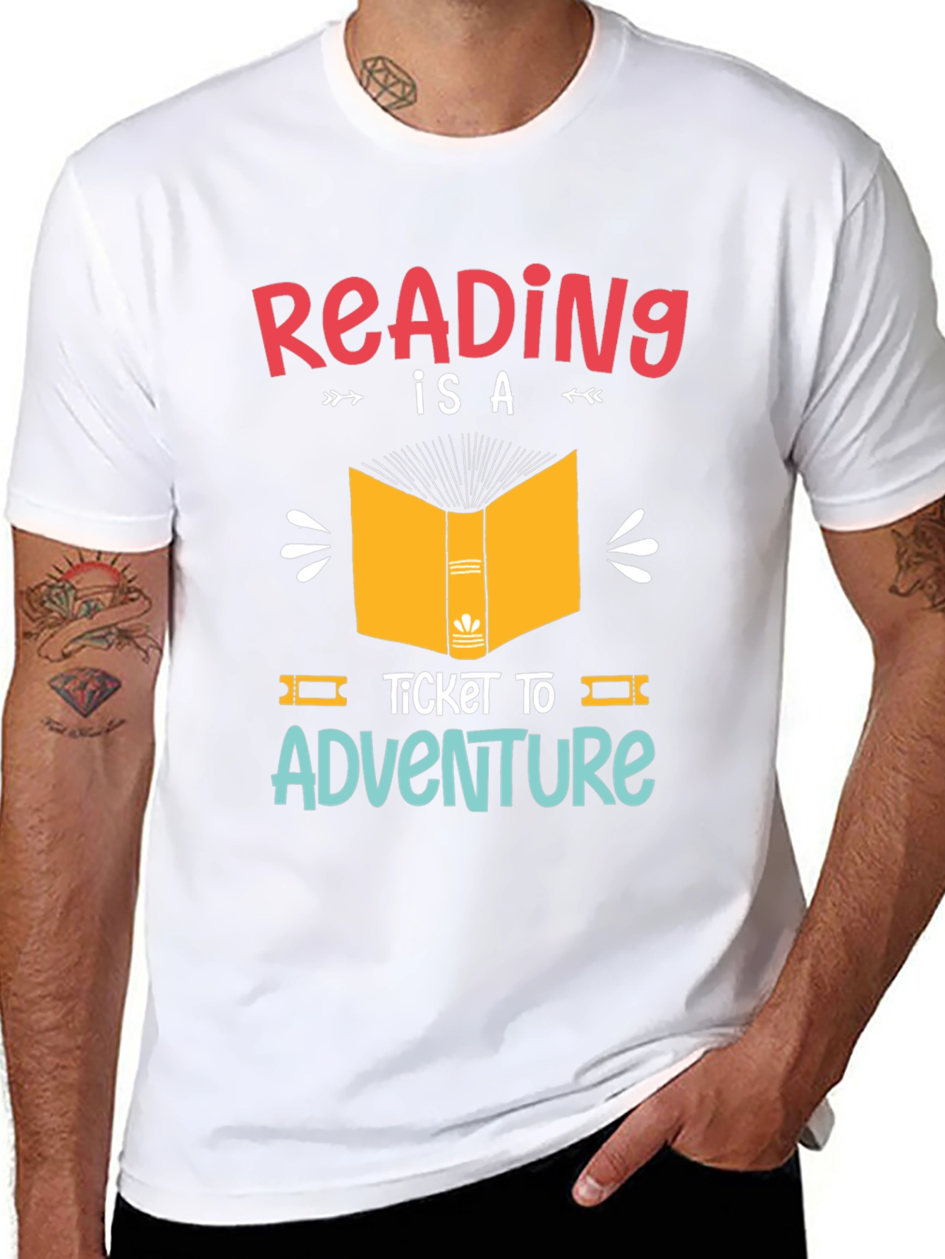 Reading is a Ticket to Adventure Graphic T-Shirt