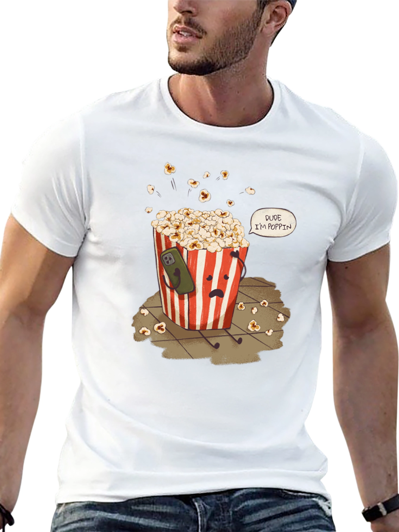Dude Im Poppin T-Shirt Funny Graphic Tee