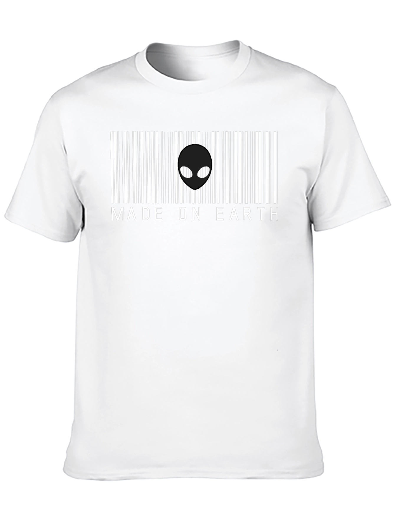 Made on Earth Alien Barcode T-Shirt