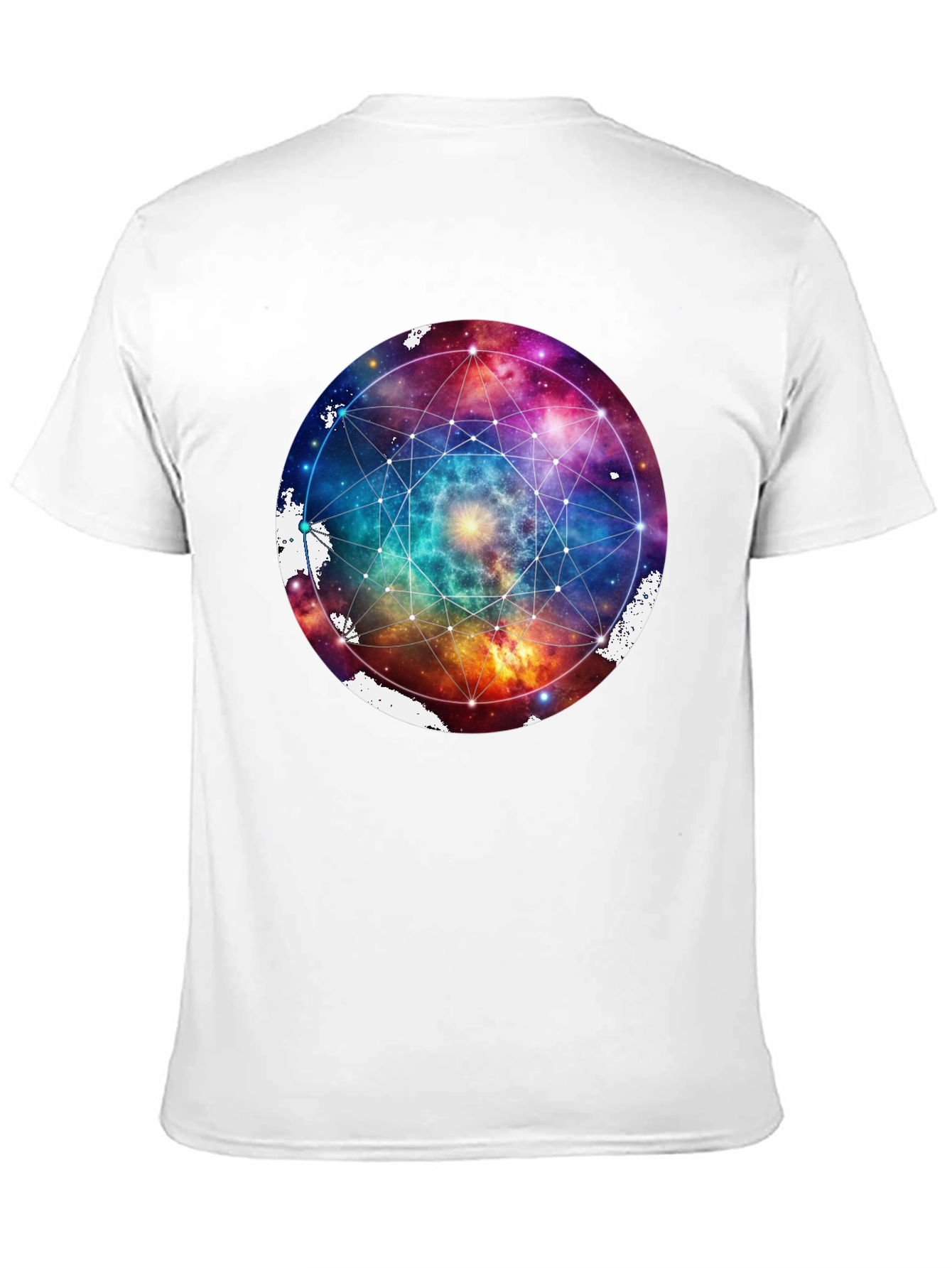 Galaxy Geometric T-Shirt - Black