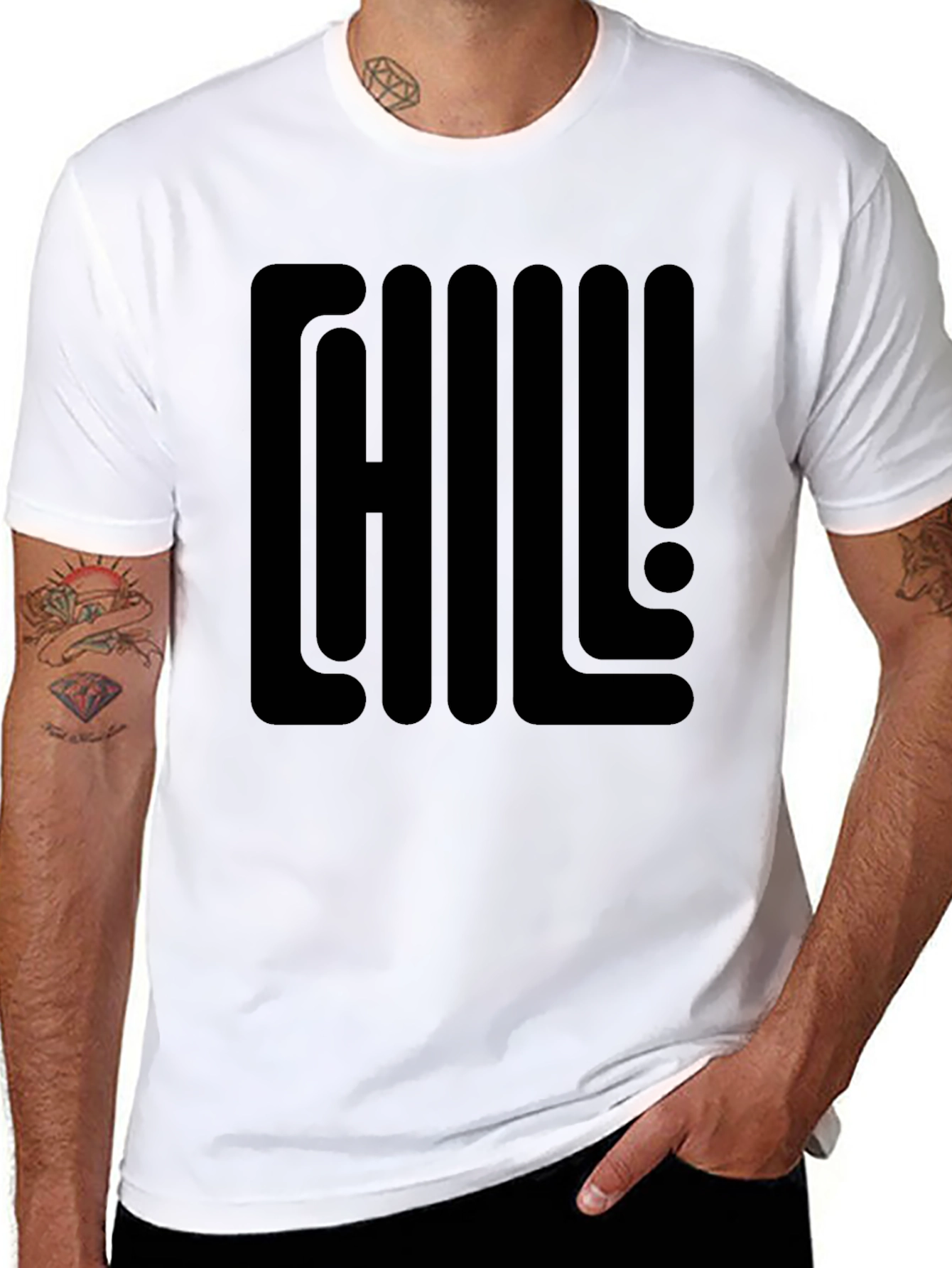 Chill Out Graphic Tee - Mens Black T-Shirt