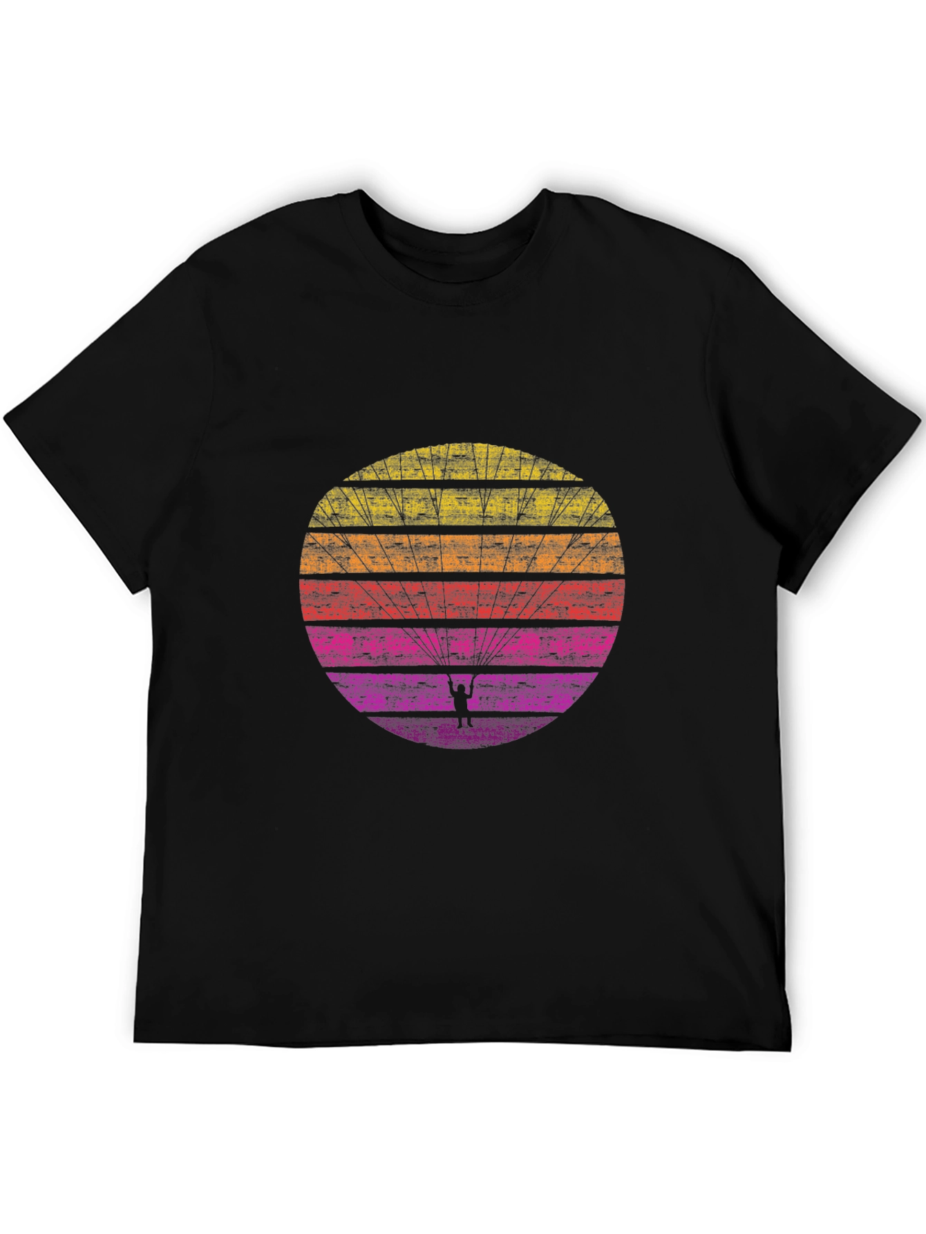 Retro Sunset Paragliding T-Shirt