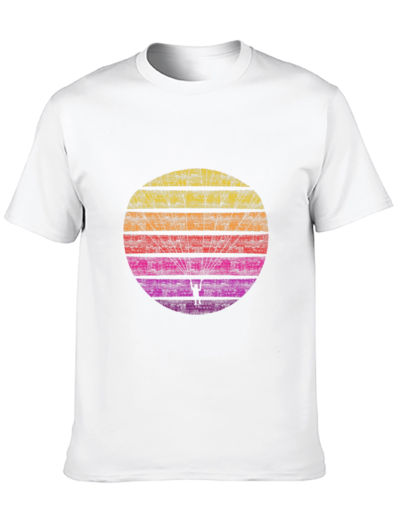 Retro Sunset Paragliding T-Shirt