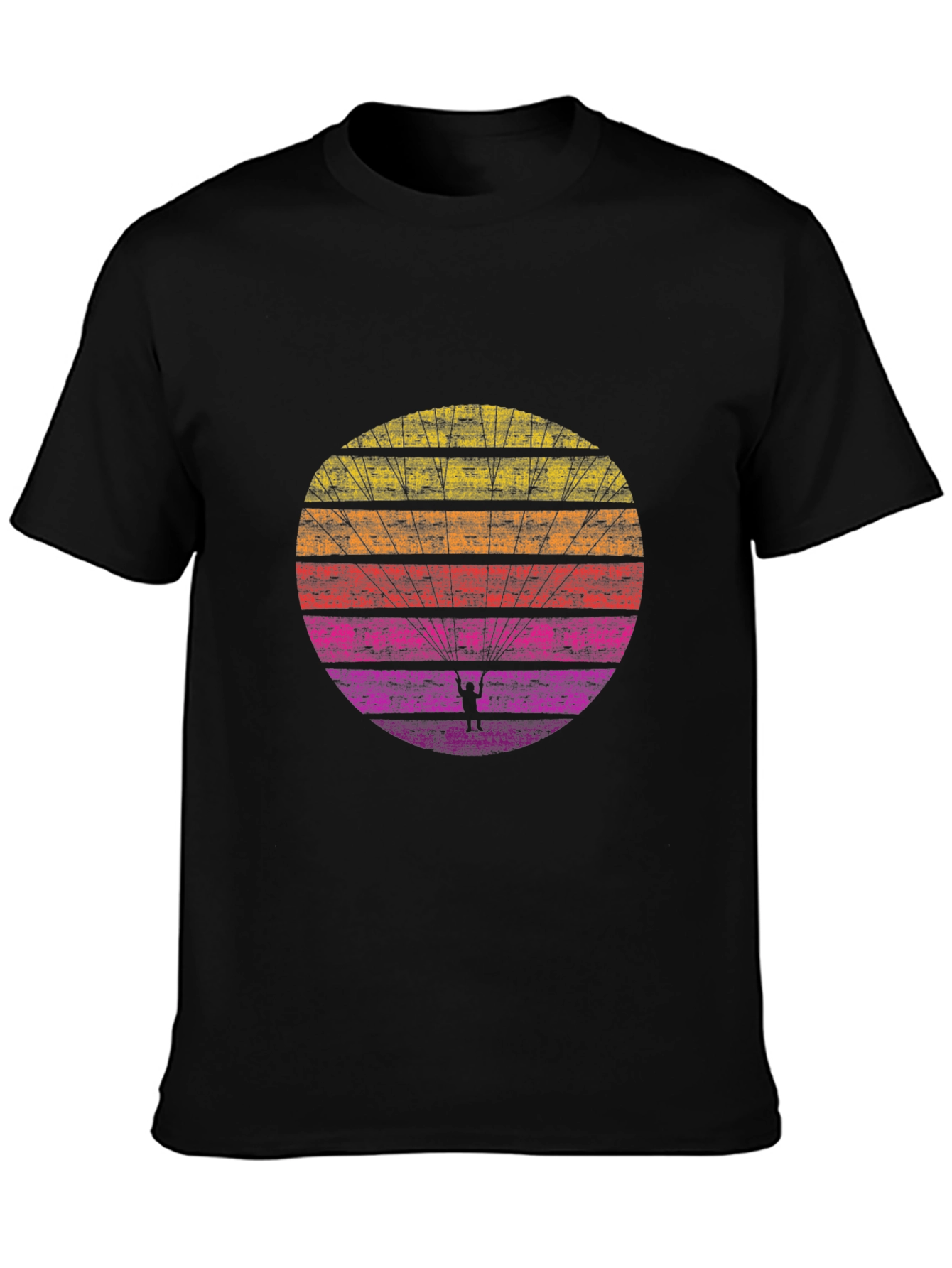 Retro Sunset Paragliding T-Shirt